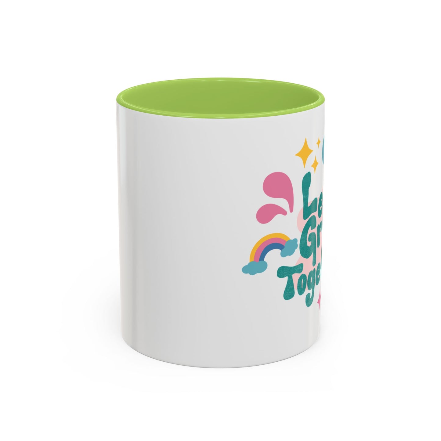 Colorful Growth Coffee Mug – Perfect Gift for Friends, Inspirational Drinkware, Motivational Office Mug, Coffee Lover, Encouraging Tea Cup