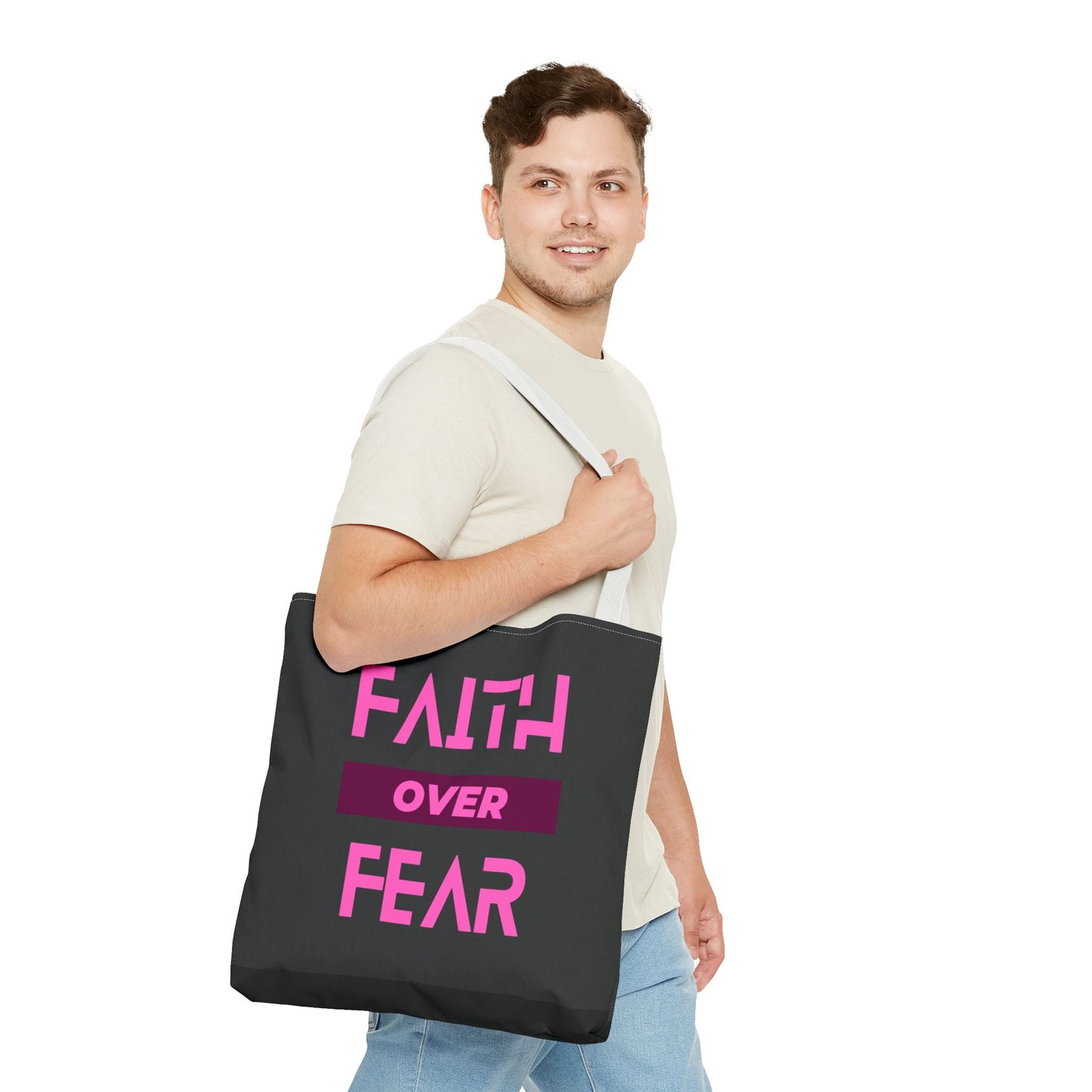 Faith over Fear Tote Bag