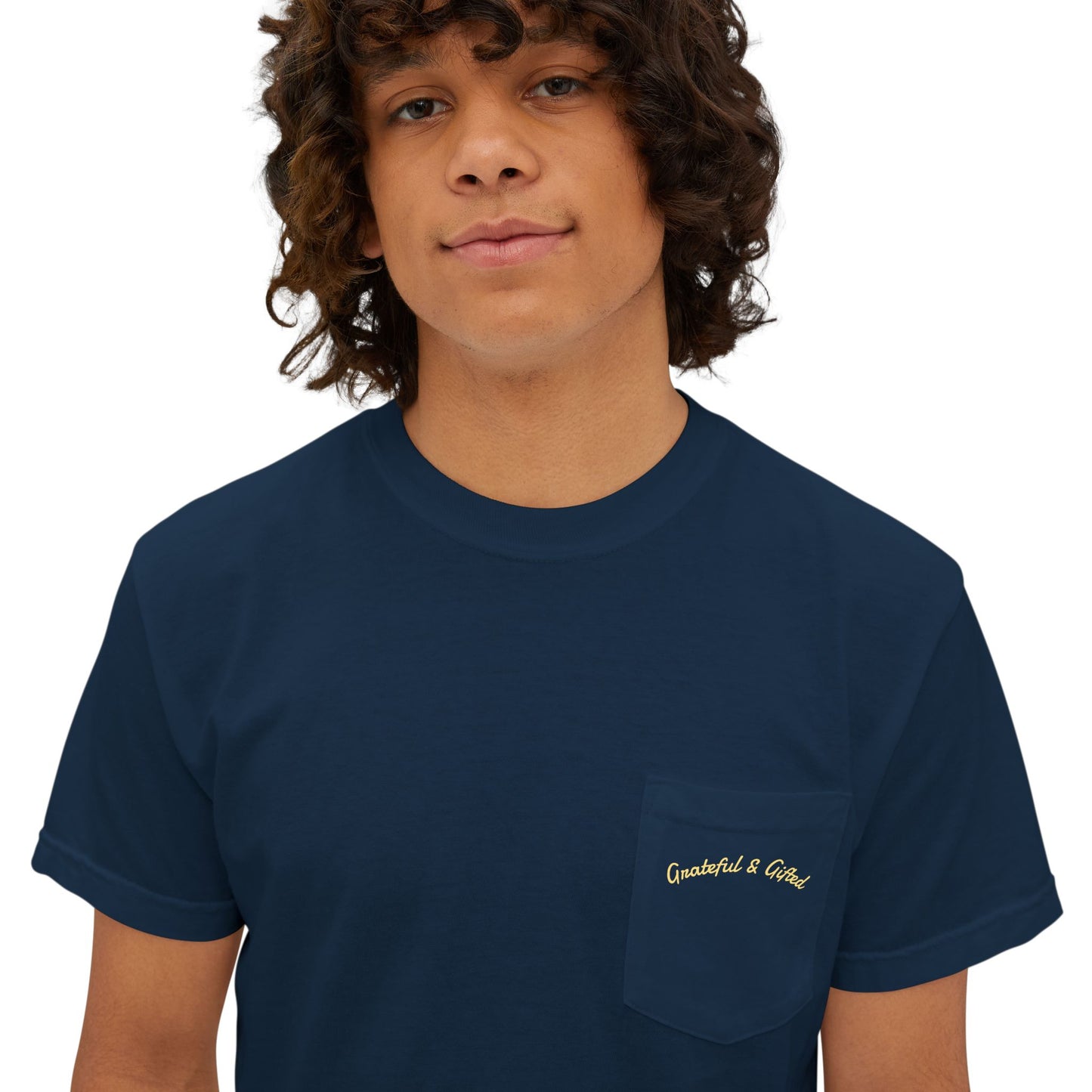 Garment-Dyed Pocket T-Shirt, Grateful and Gifted