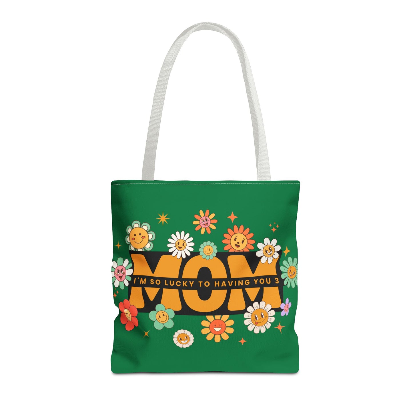 Charming Floral Mom Tote Bag, Mother's Day Gift, Eco-Friendly Shopping Bag, Flower Print Handbag, Cute Tote for Moms
