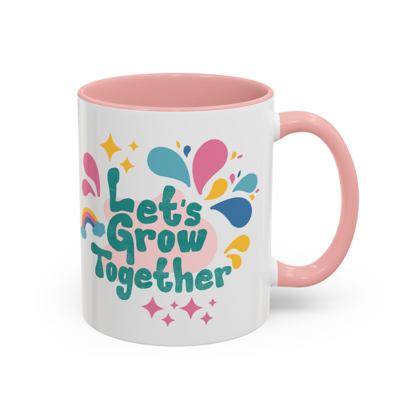 Colorful Growth Coffee Mug – Perfect Gift for Friends, Inspirational Drinkware, Motivational Office Mug, Coffee Lover, Encouraging Tea Cup