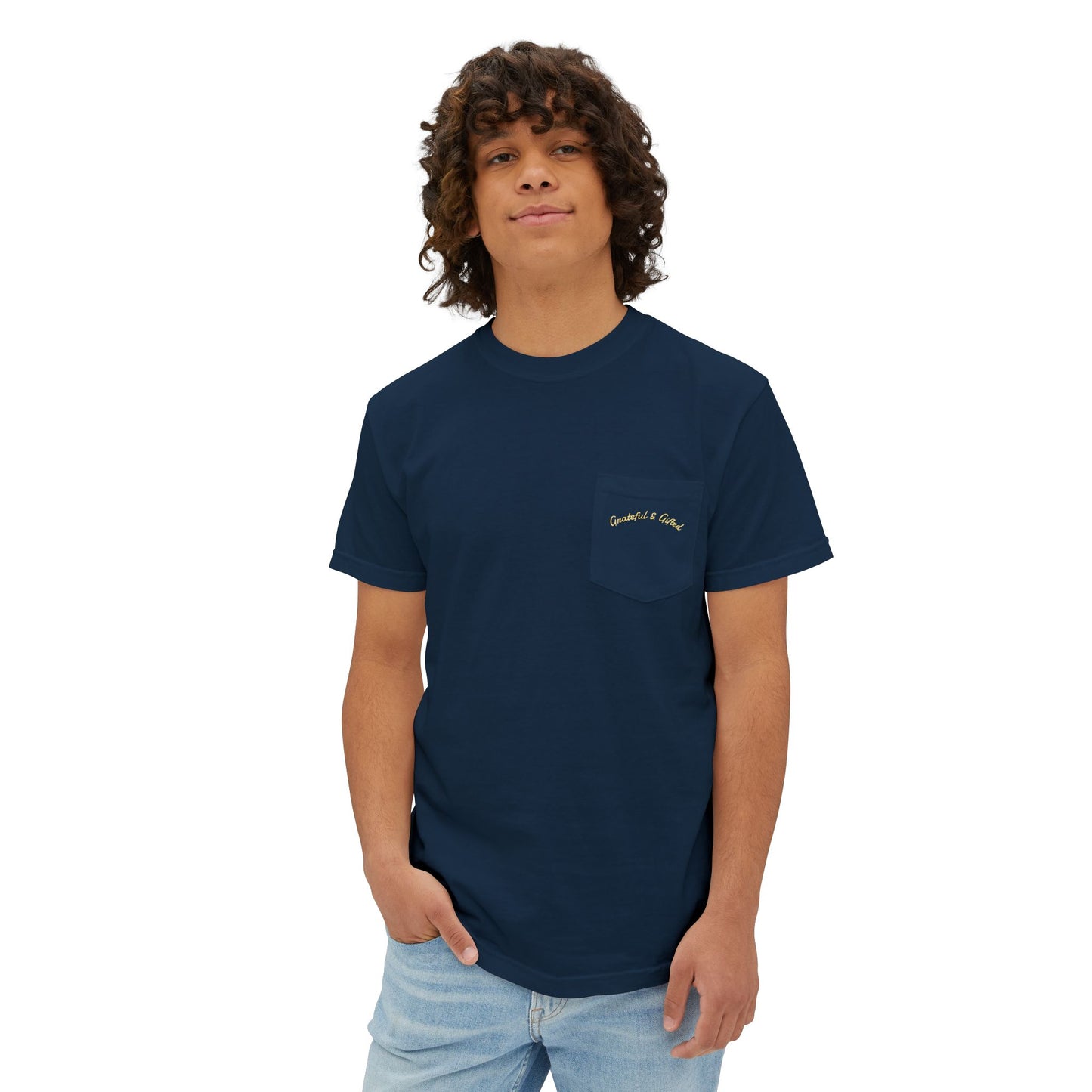 Garment-Dyed Pocket T-Shirt, Grateful and Gifted