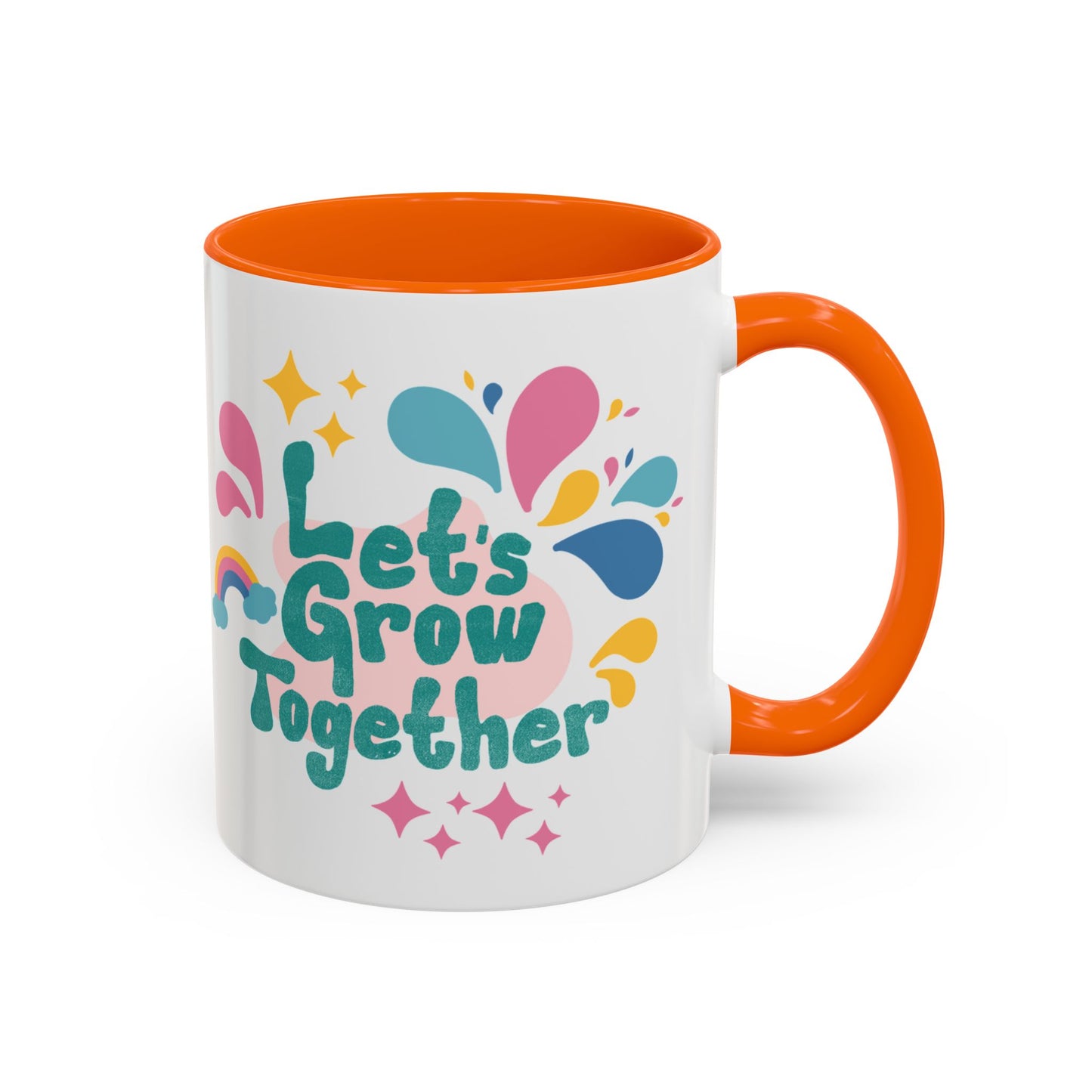 Colorful Growth Coffee Mug – Perfect Gift for Friends, Inspirational Drinkware, Motivational Office Mug, Coffee Lover, Encouraging Tea Cup