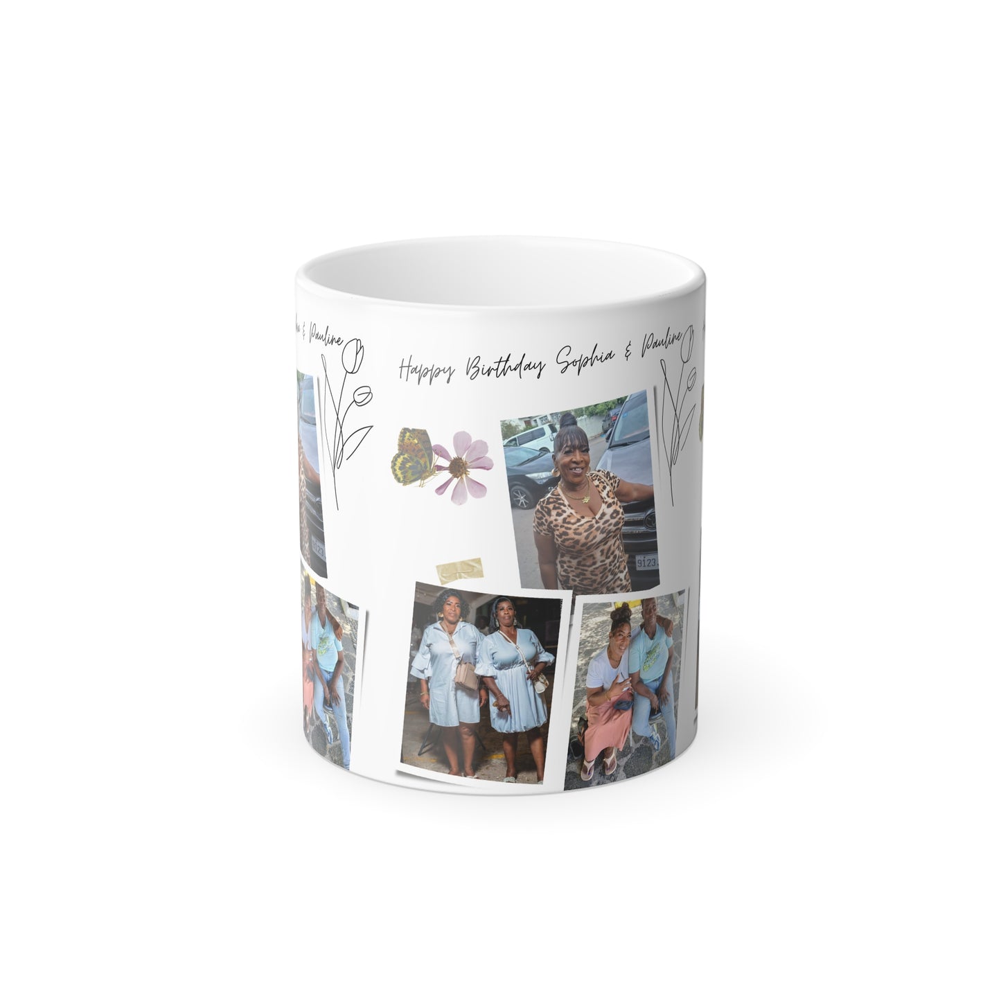 Personalized Color Morphing Mug - Custom Photo Holiday Gift