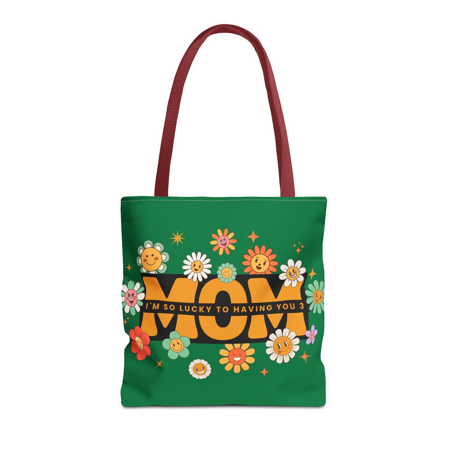 Charming Floral Mom Tote Bag, Mother's Day Gift, Eco-Friendly Shopping Bag, Flower Print Handbag, Cute Tote for Moms