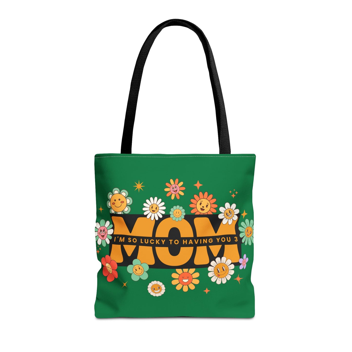 Charming Floral Mom Tote Bag, Mother's Day Gift, Eco-Friendly Shopping Bag, Flower Print Handbag, Cute Tote for Moms