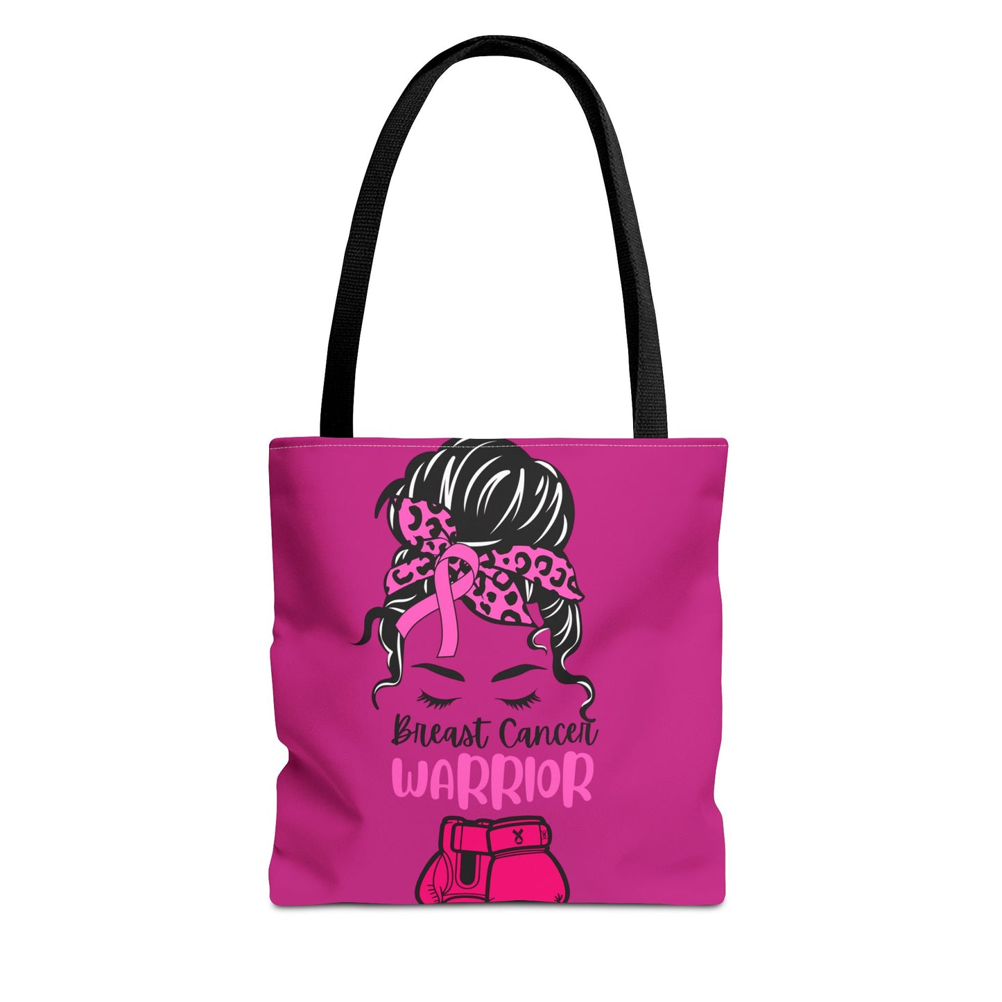 Empowering Warrior Tote Bag - Breast Cancer Awareness, Gift for Survivors, Inspirational, Pink Fighter Bag, Supportive Tote
