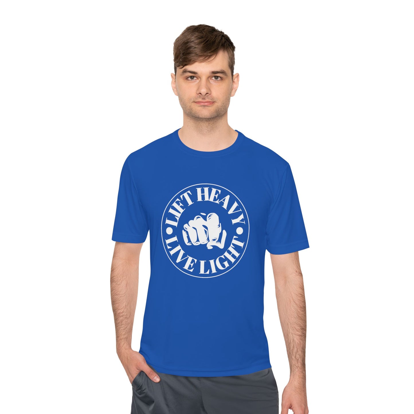 Lift Heavy Unisex Moisture Wicking Tee - Performance Fitness Shirt