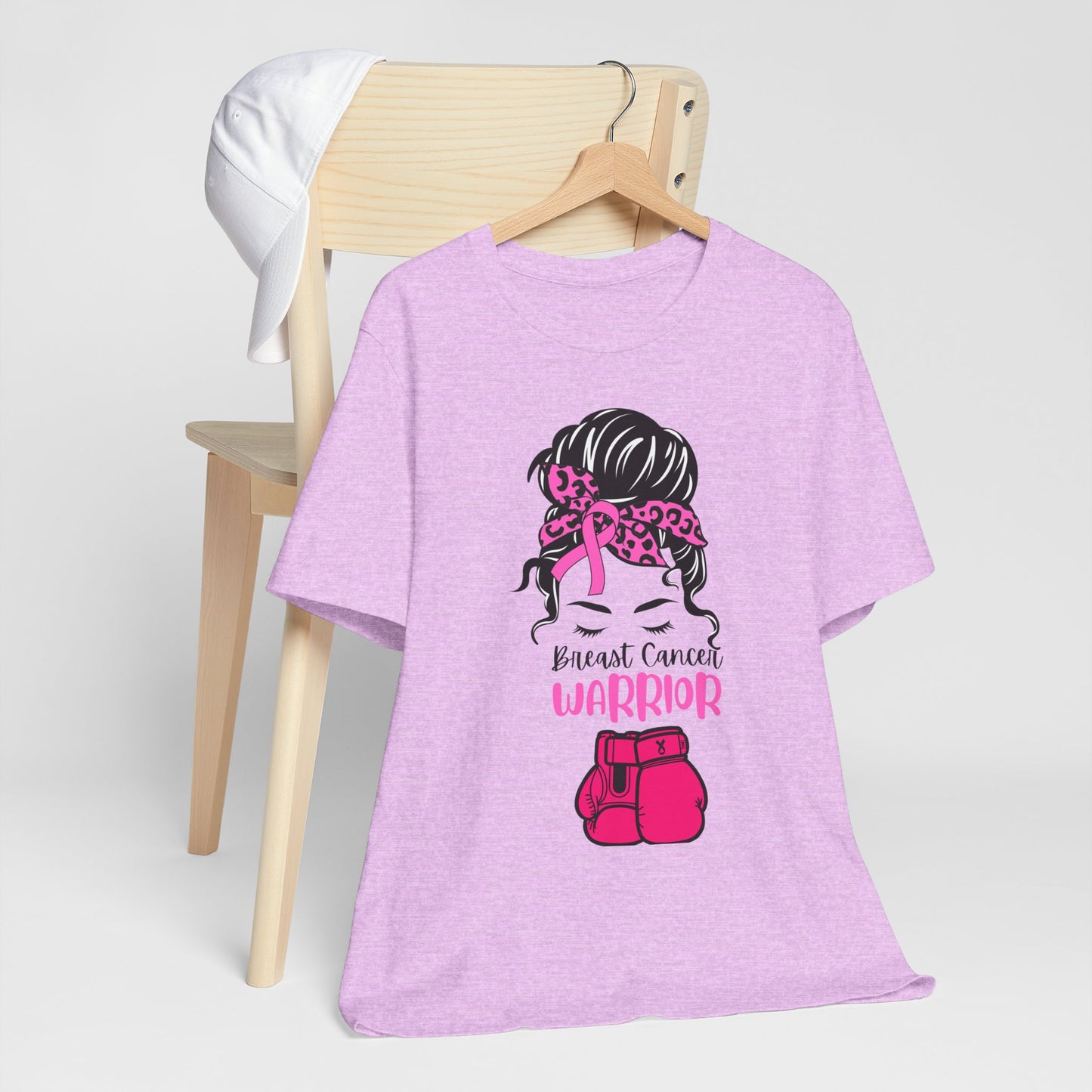 Breast Cancer Warrior Tee - Unisex Jersey Short Sleeve Shirt, Awareness Apparel, Support Gift, Motivational T-Shirt, Pink Ribbon Outfit
