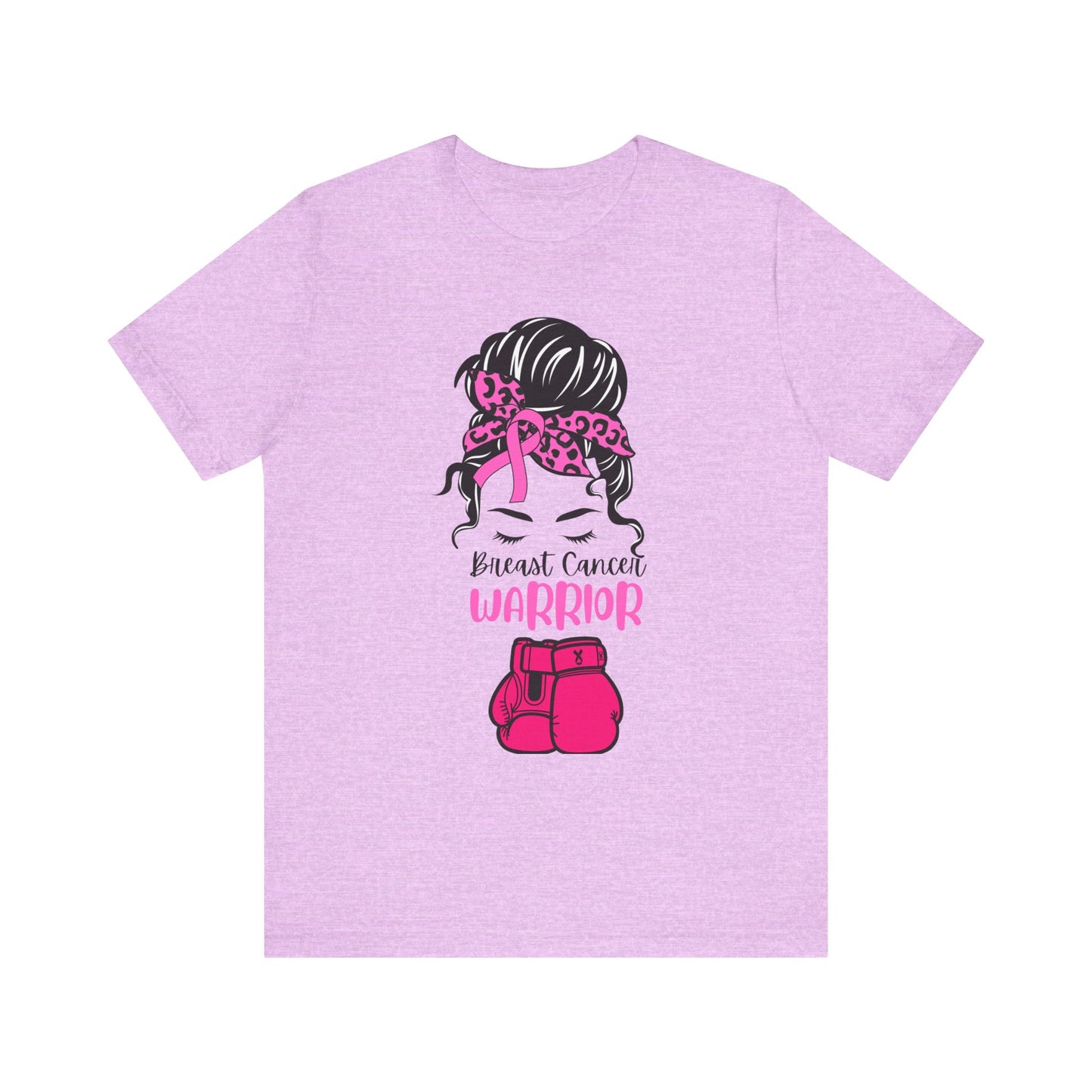 Breast Cancer Warrior Tee - Unisex Jersey Short Sleeve Shirt, Awareness Apparel, Support Gift, Motivational T-Shirt, Pink Ribbon Outfit