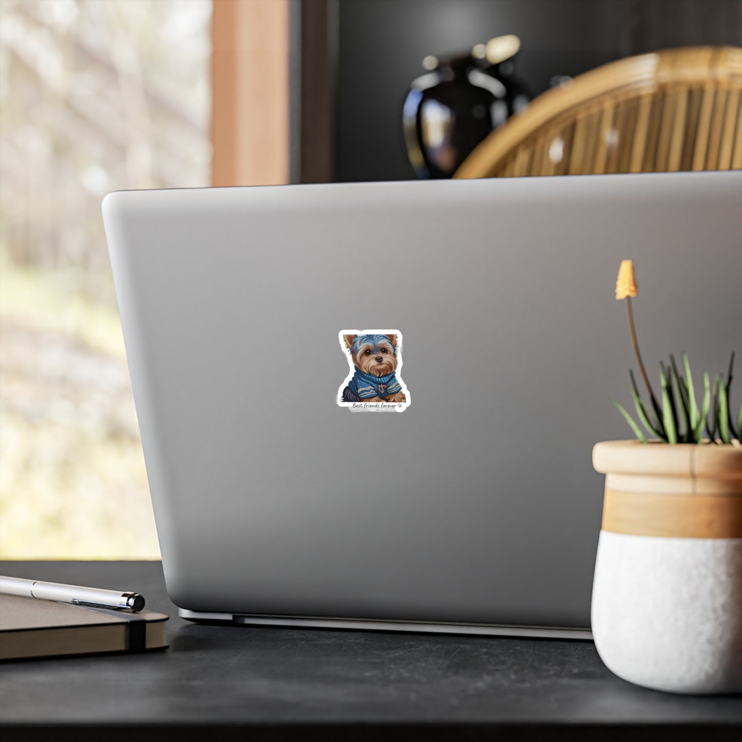 Cute Dog Vinyl Kiss-Cut Stickers - Best Friends Forever