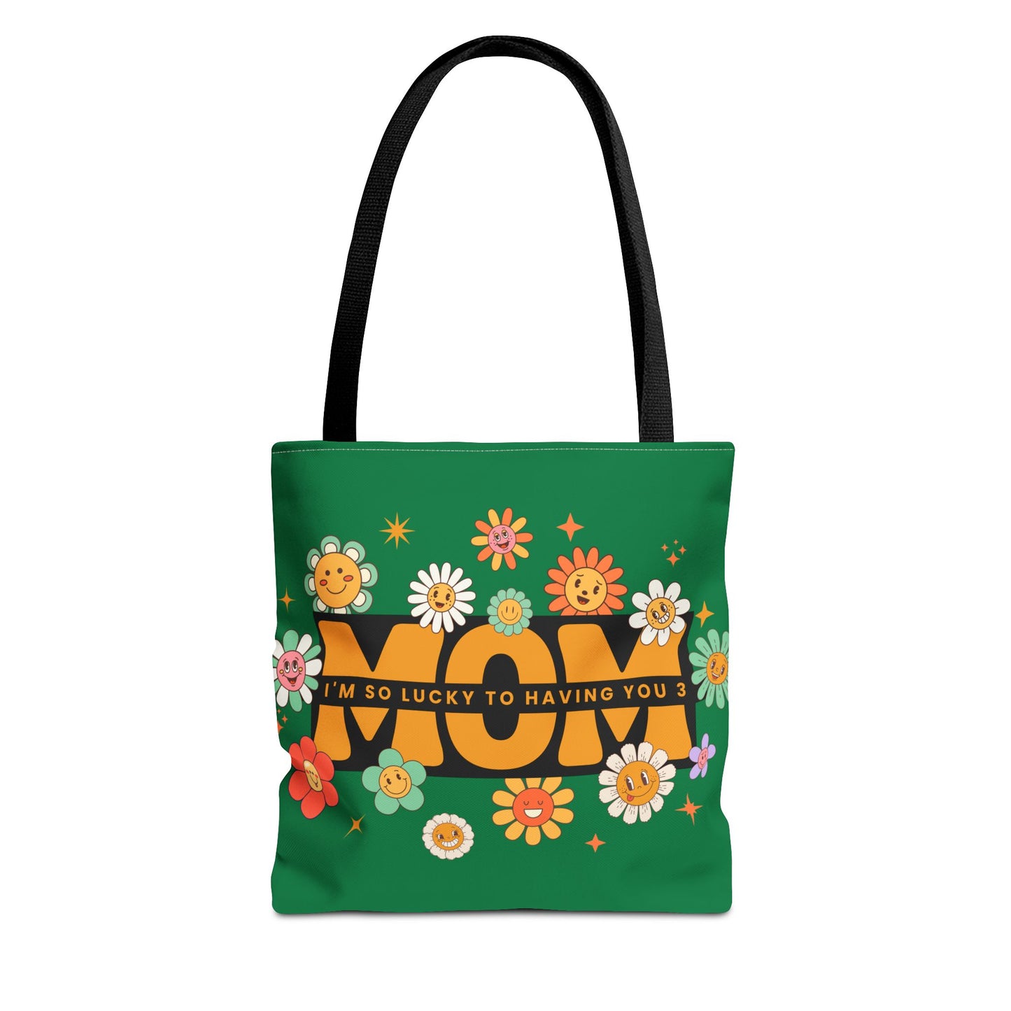 Charming Floral Mom Tote Bag, Mother's Day Gift, Eco-Friendly Shopping Bag, Flower Print Handbag, Cute Tote for Moms