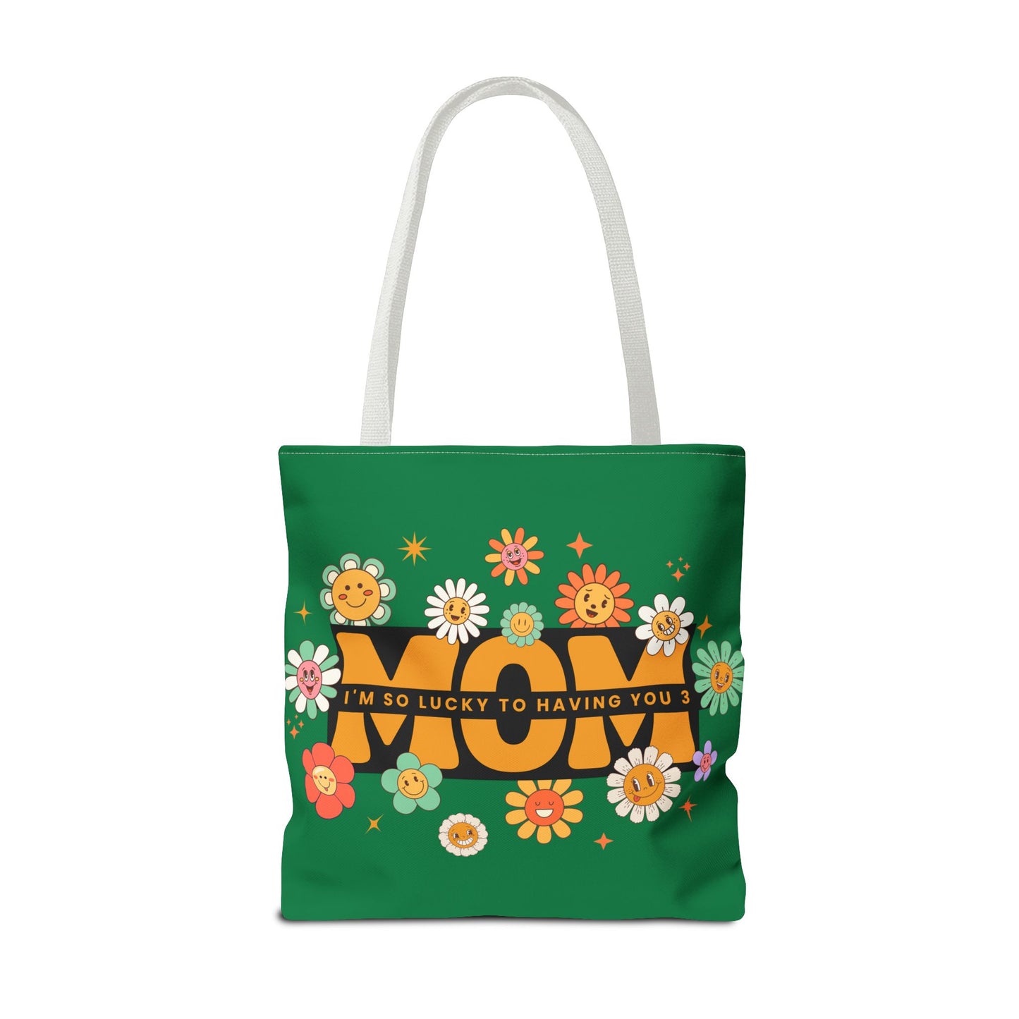 Charming Floral Mom Tote Bag, Mother's Day Gift, Eco-Friendly Shopping Bag, Flower Print Handbag, Cute Tote for Moms