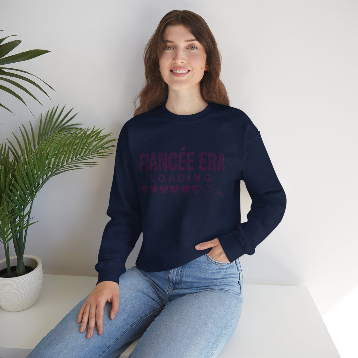 Fiancée Era Loading Crewneck, Bride Era Sweatshirt, Engaged Slogan Apparel