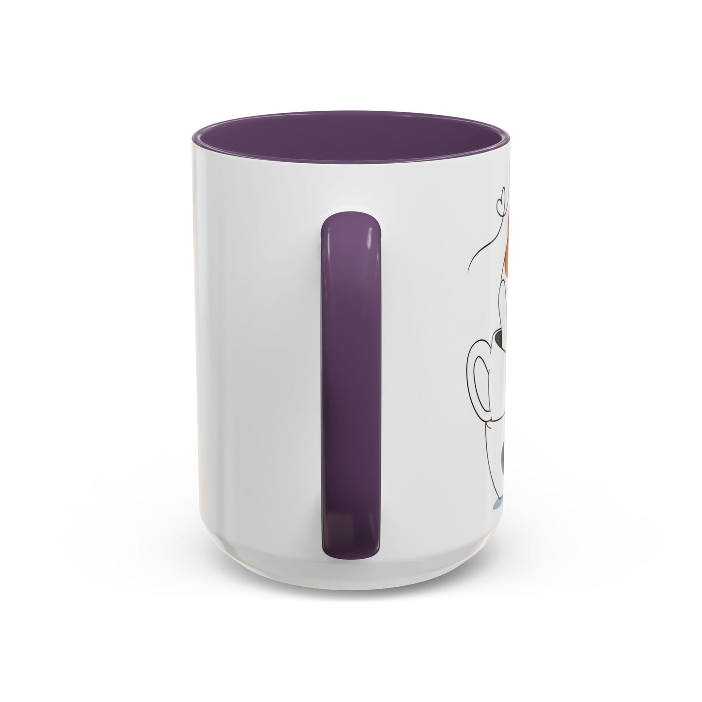 Whimsical Cat Lovers Coffee Mug | Cute Cat Decor, Gift for Pet Owners, Fun Design, Coffee Lover's Gift, Black Accent Mug