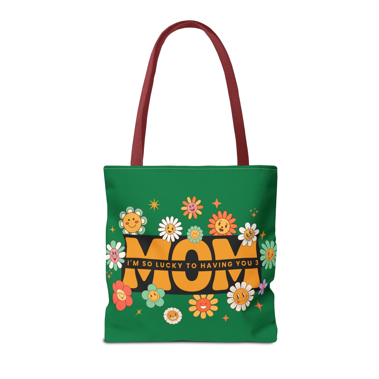 Charming Floral Mom Tote Bag, Mother's Day Gift, Eco-Friendly Shopping Bag, Flower Print Handbag, Cute Tote for Moms
