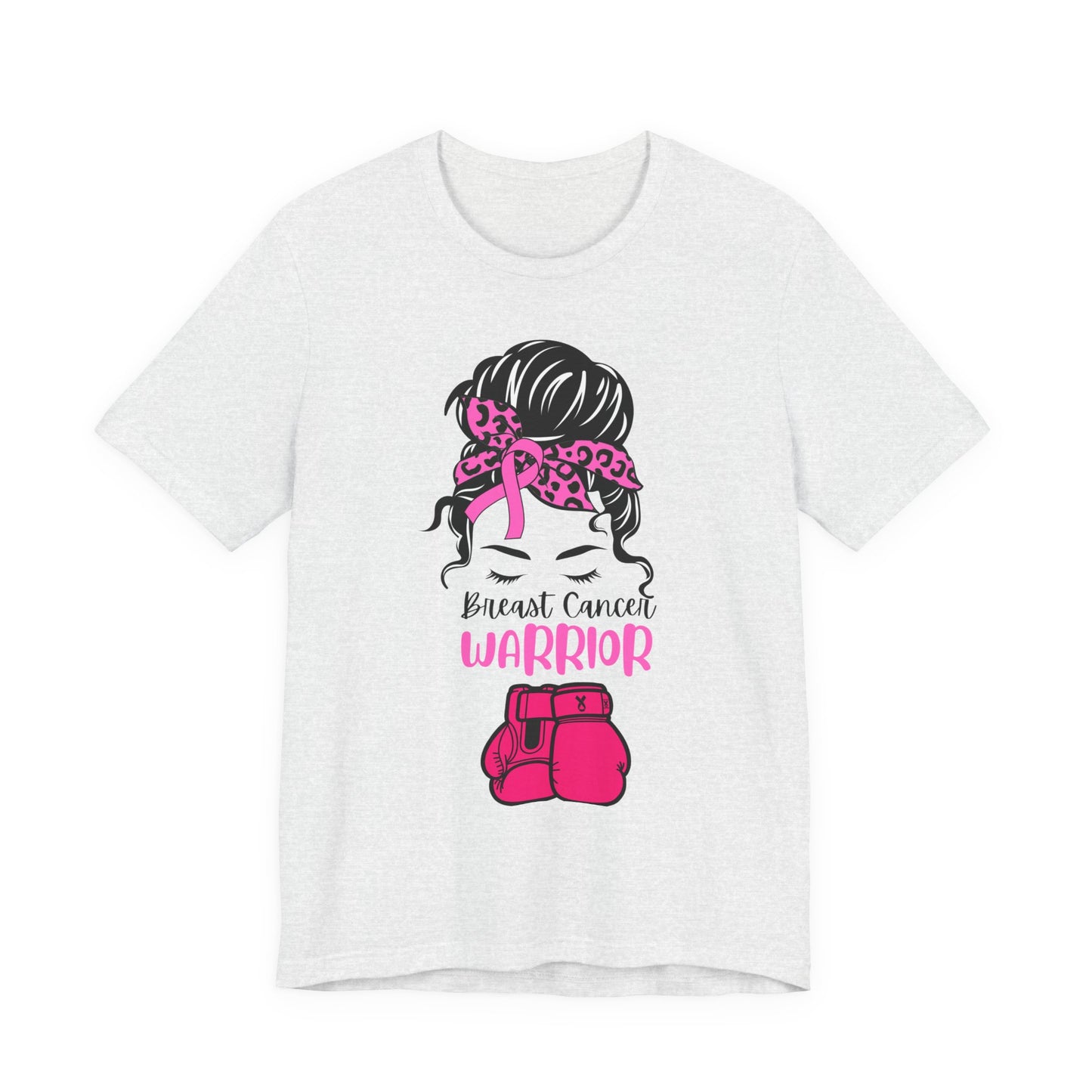Breast Cancer Warrior Tee - Unisex Jersey Short Sleeve Shirt, Awareness Apparel, Support Gift, Motivational T-Shirt, Pink Ribbon Outfit