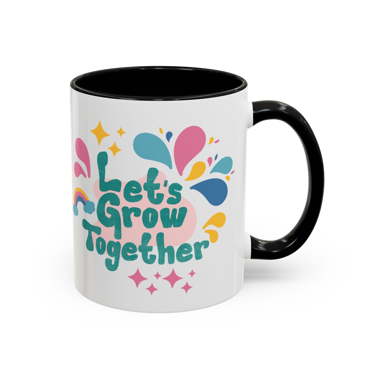 Colorful Growth Coffee Mug – Perfect Gift for Friends, Inspirational Drinkware, Motivational Office Mug, Coffee Lover, Encouraging Tea Cup