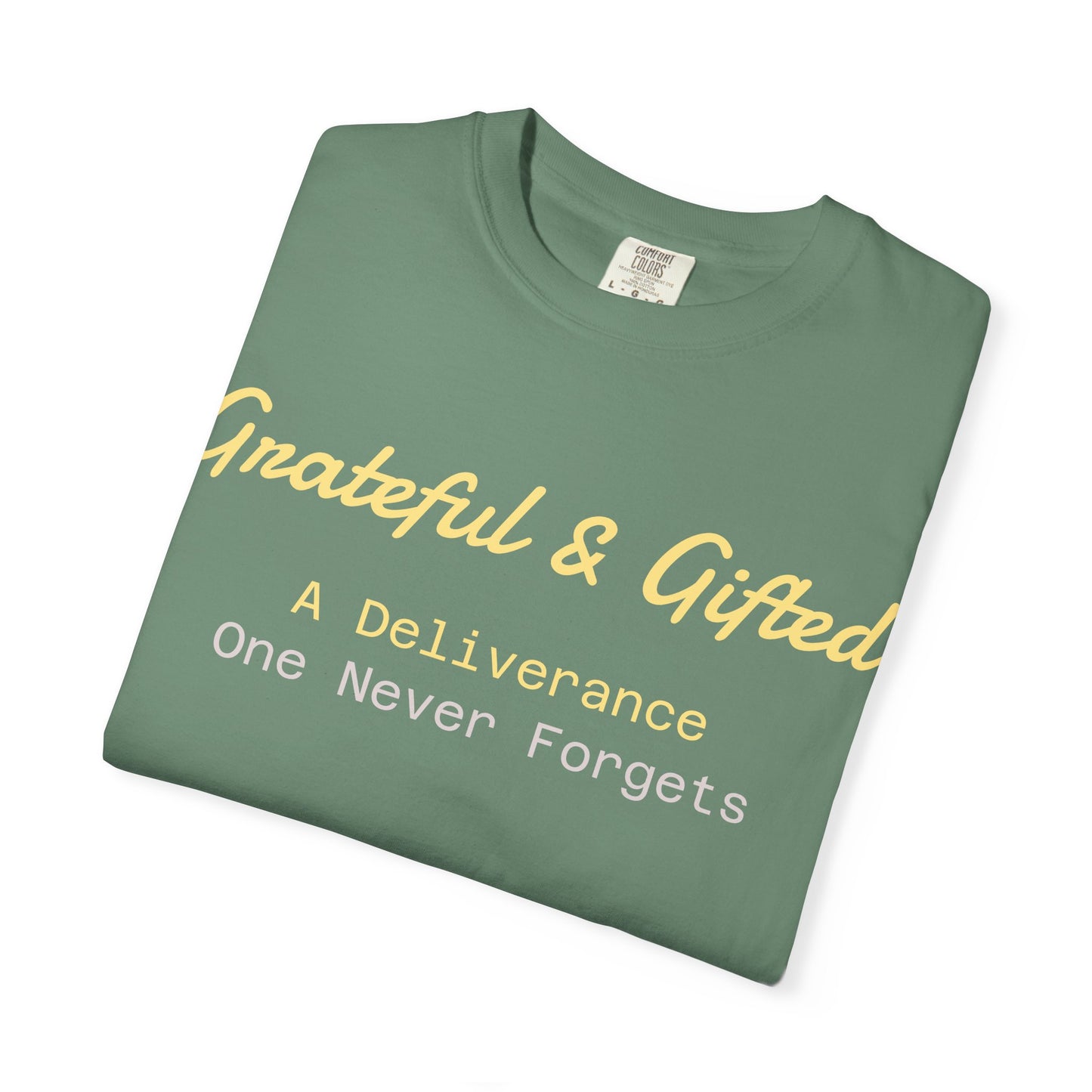 Grateful & Gifted T-Shirt | Perfect for Gratitude Celebrations, Thoughtful Gifts, Everyday Casual Wear, & Unisex Style