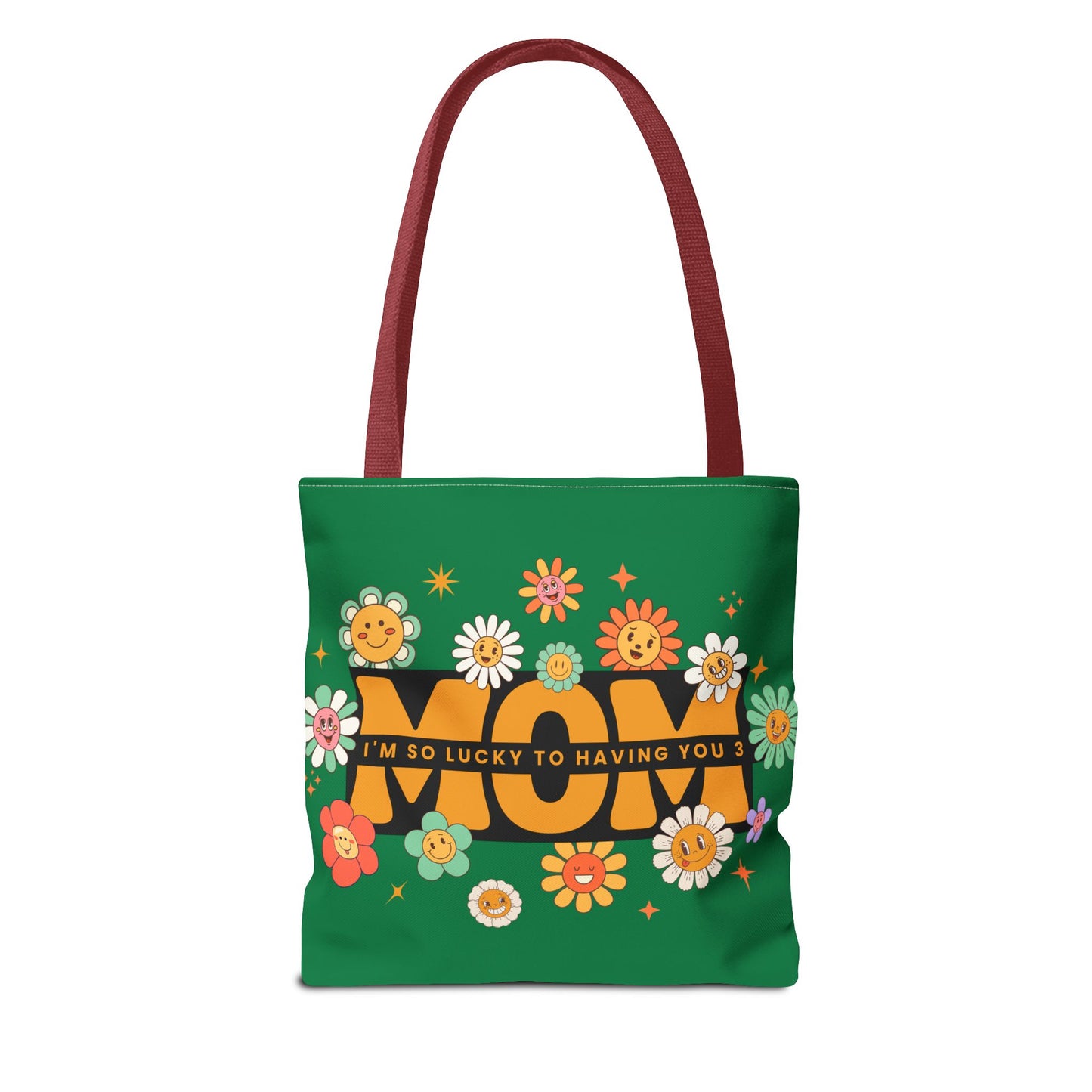 Charming Floral Mom Tote Bag, Mother's Day Gift, Eco-Friendly Shopping Bag, Flower Print Handbag, Cute Tote for Moms
