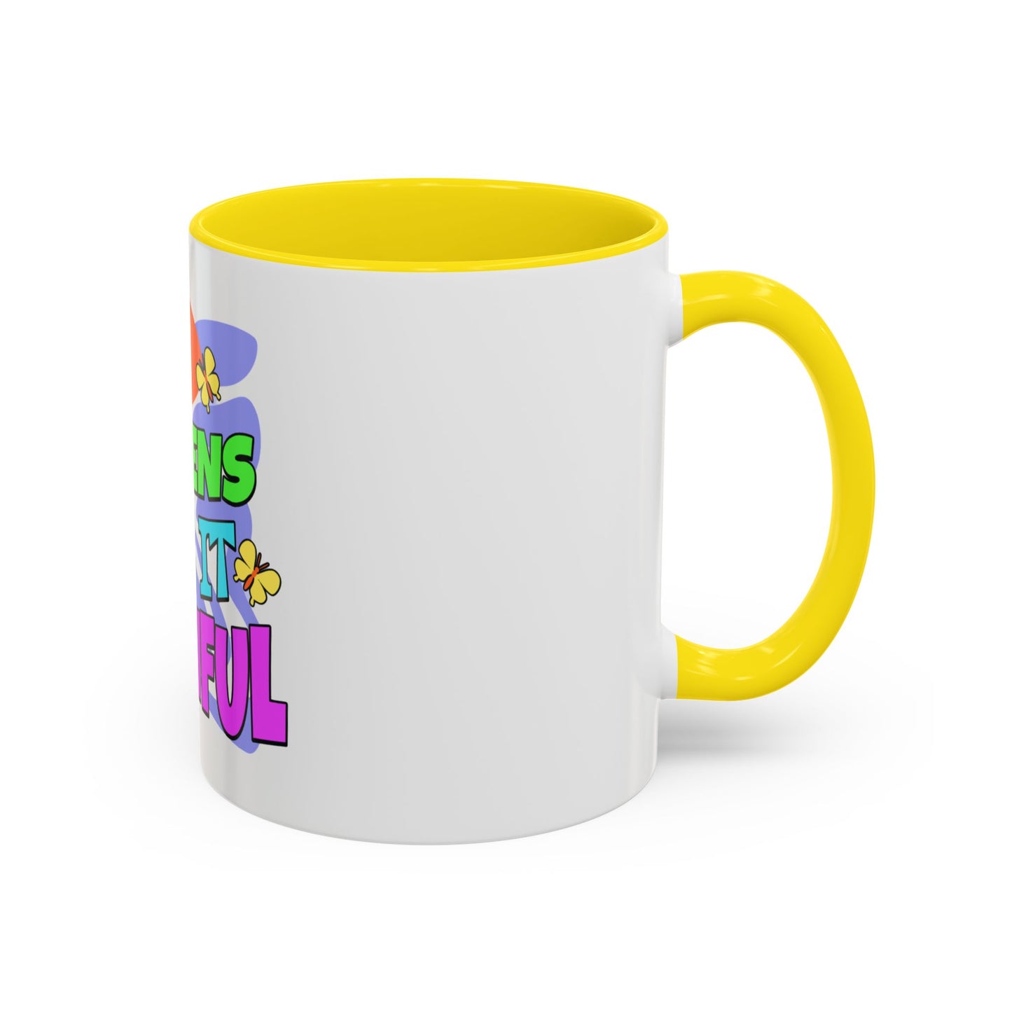 Vibrant Life Happens Coffee Mug - 11oz & 15oz - Motivational & Colorful Design