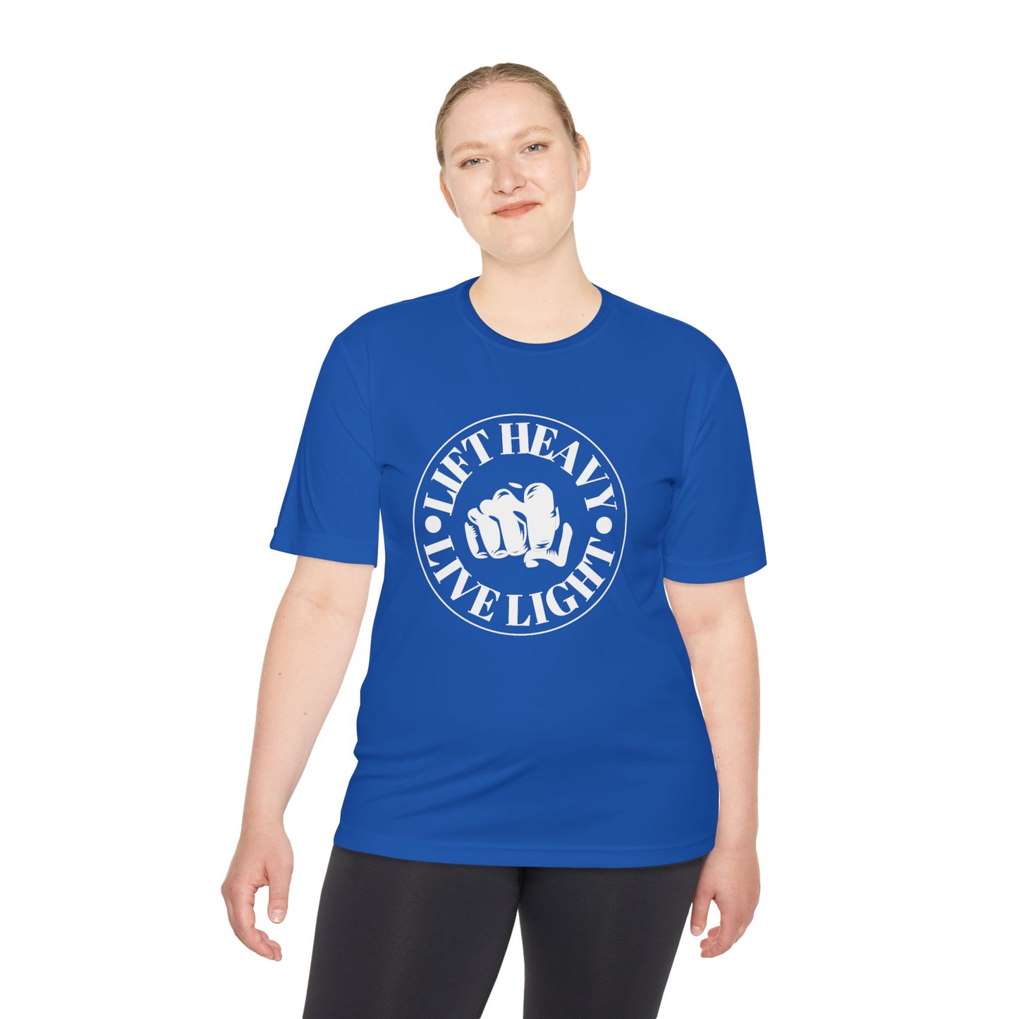 Lift Heavy Unisex Moisture Wicking Tee - Performance Fitness Shirt