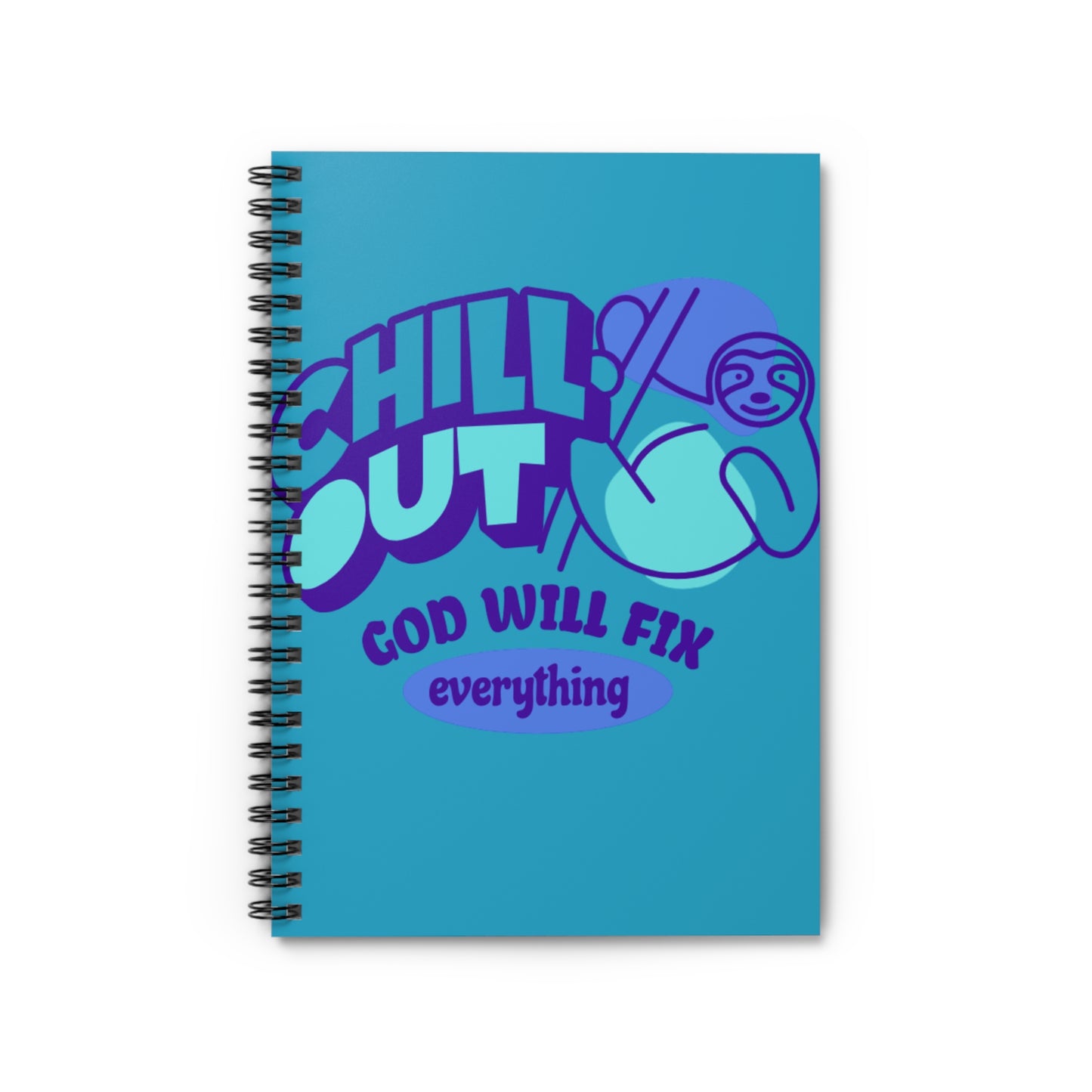 Chilled out God Spiral Notebook