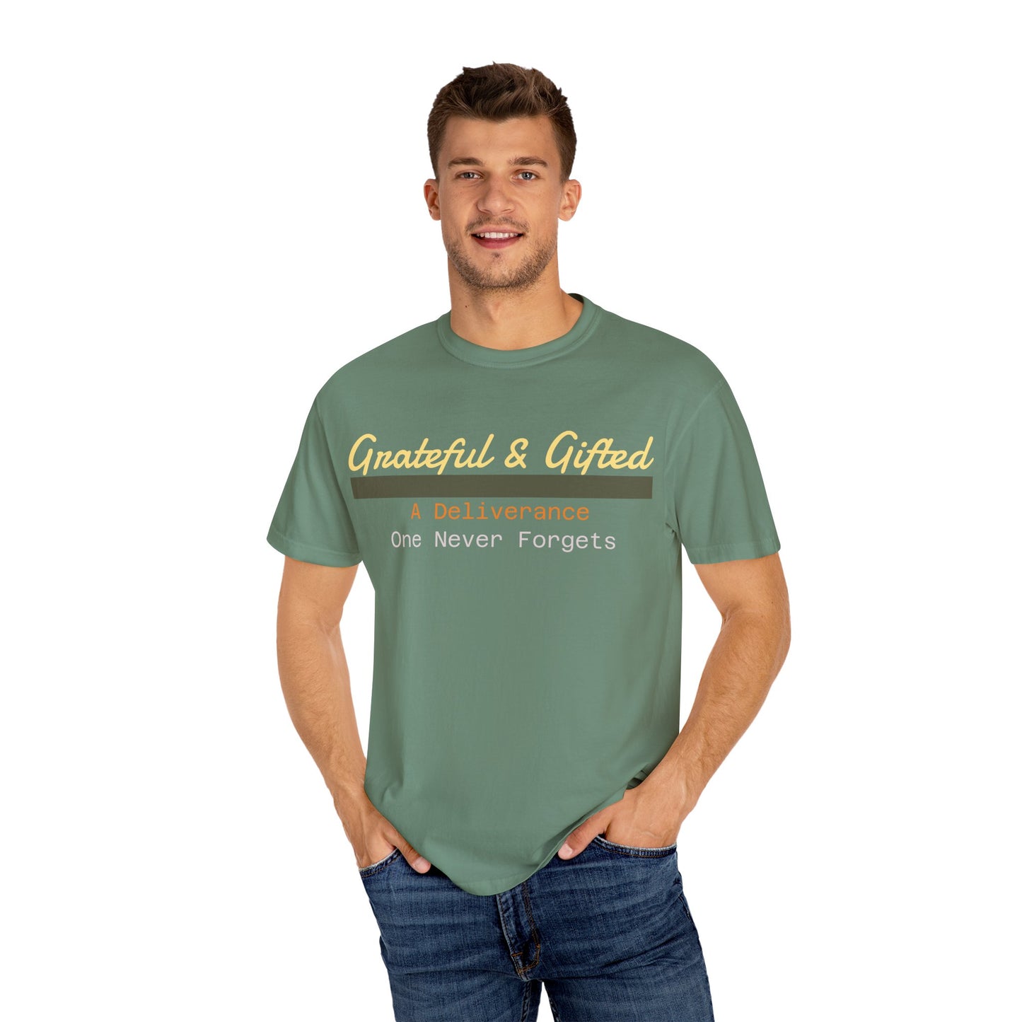 Grateful & Gifted T-Shirt | Perfect for Gratitude Celebrations, Thoughtful Gifts, Everyday Casual Wear, & Unisex Style