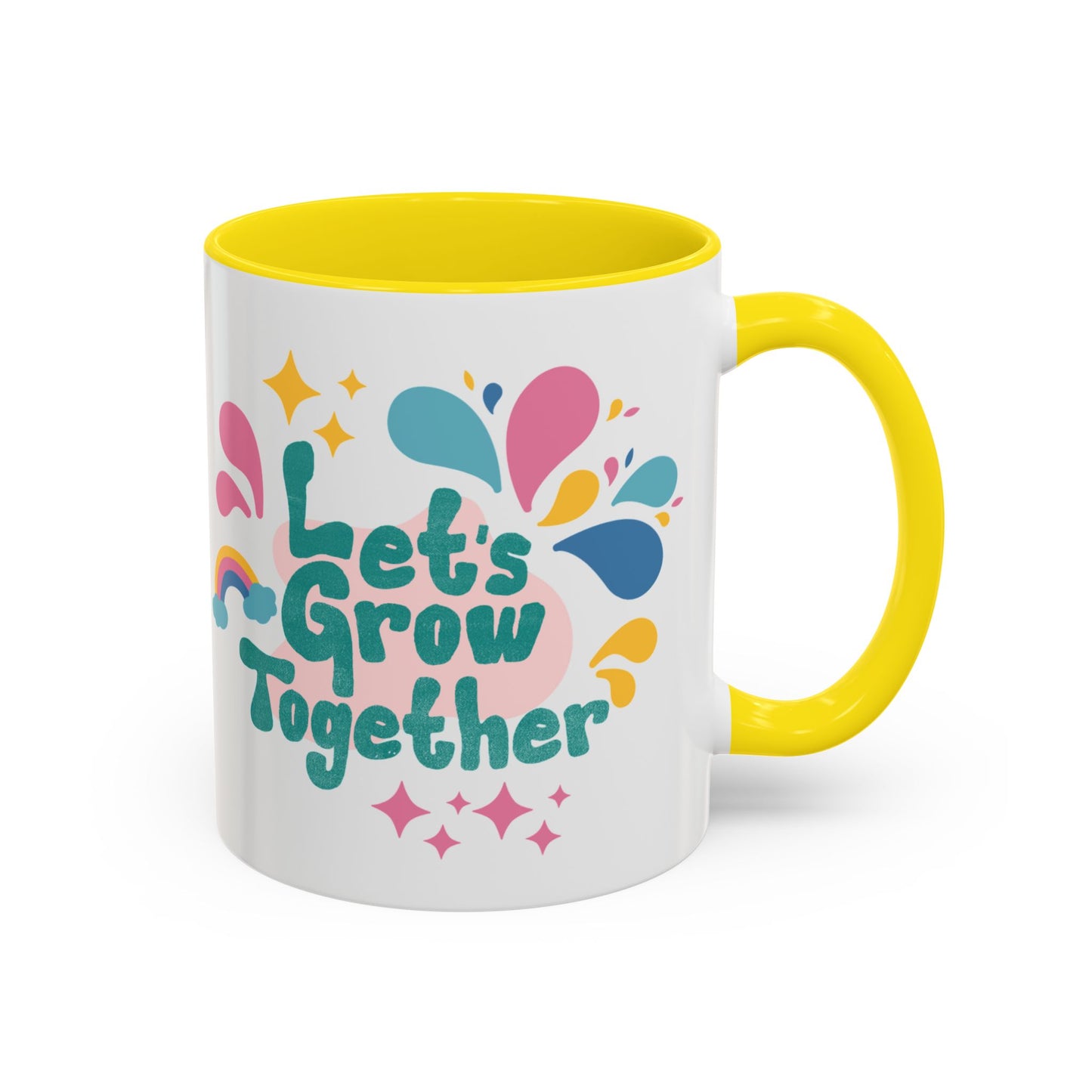 Colorful Growth Coffee Mug – Perfect Gift for Friends, Inspirational Drinkware, Motivational Office Mug, Coffee Lover, Encouraging Tea Cup