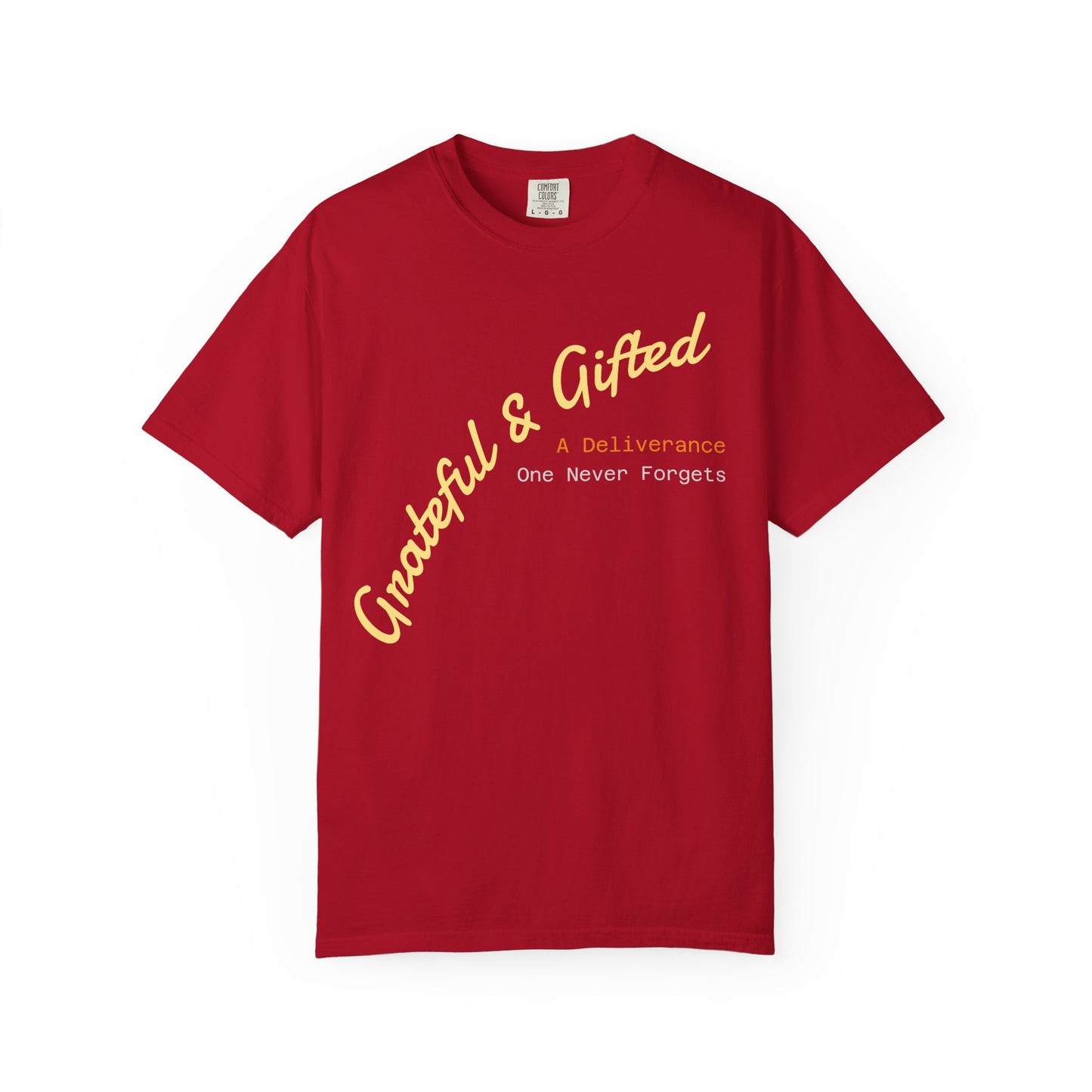 Grateful & Gifted T-Shirt, Unisex Cotton Tee, Casual Wear, Gift for Friends, Thoughtful Apparel, Everyday Comfort