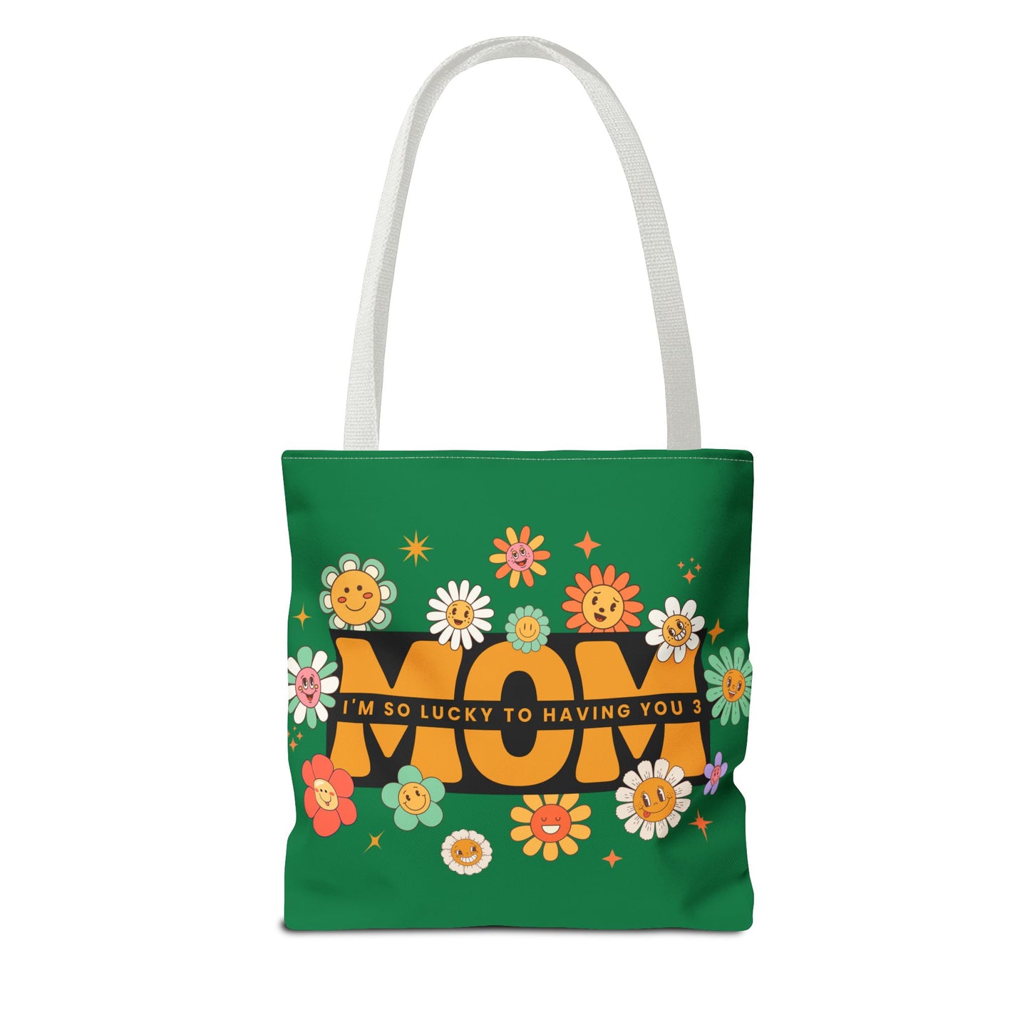 Charming Floral Mom Tote Bag, Mother's Day Gift, Eco-Friendly Shopping Bag, Flower Print Handbag, Cute Tote for Moms