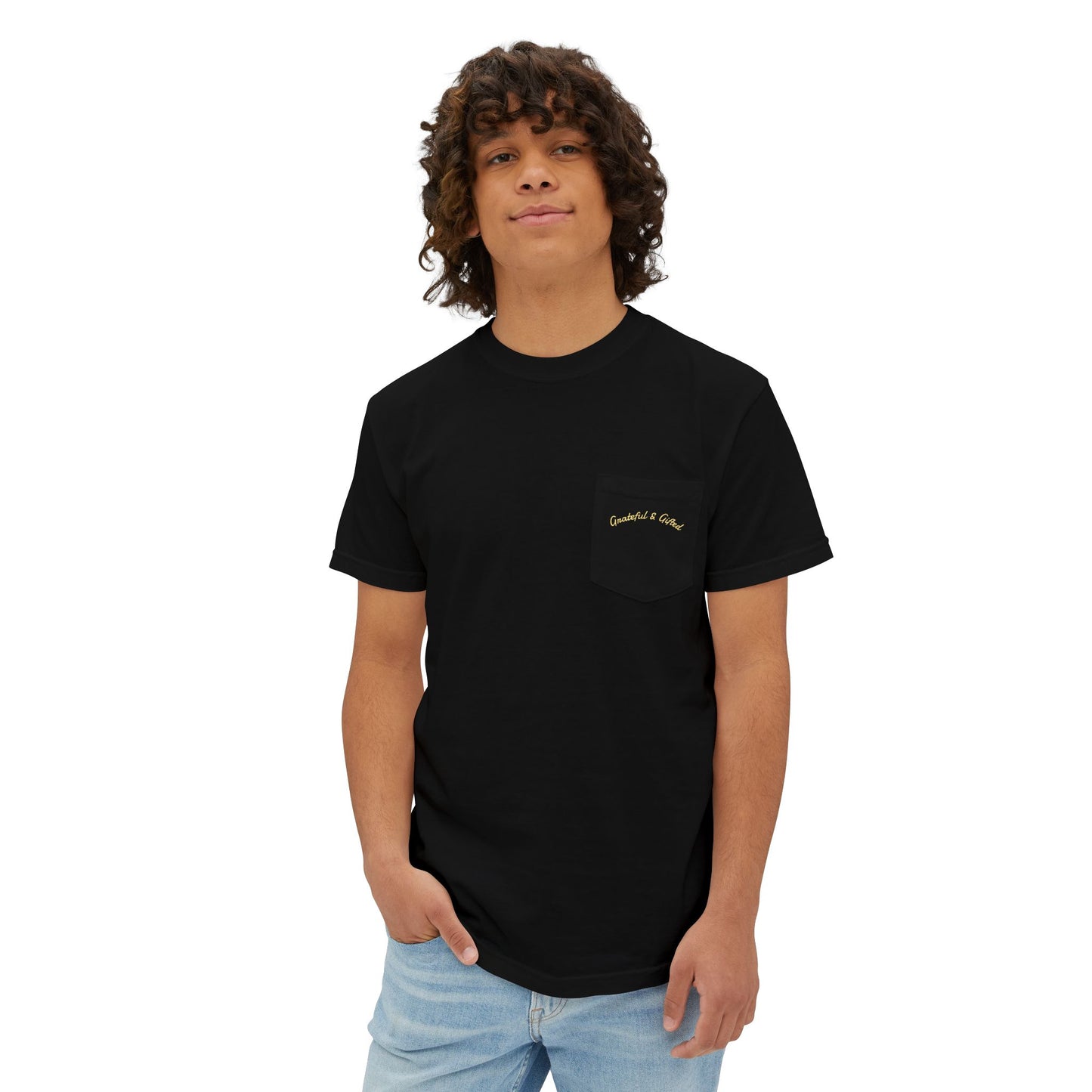 Garment-Dyed Pocket T-Shirt, Grateful and Gifted