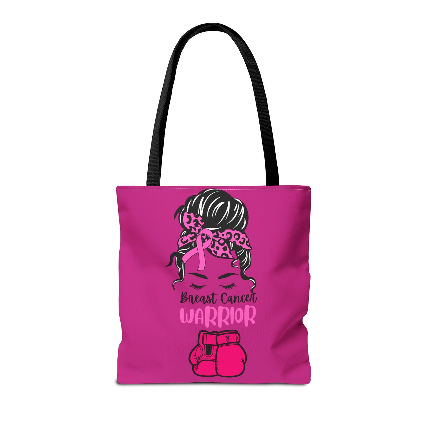 Empowering Warrior Tote Bag - Breast Cancer Awareness, Gift for Survivors, Inspirational, Pink Fighter Bag, Supportive Tote
