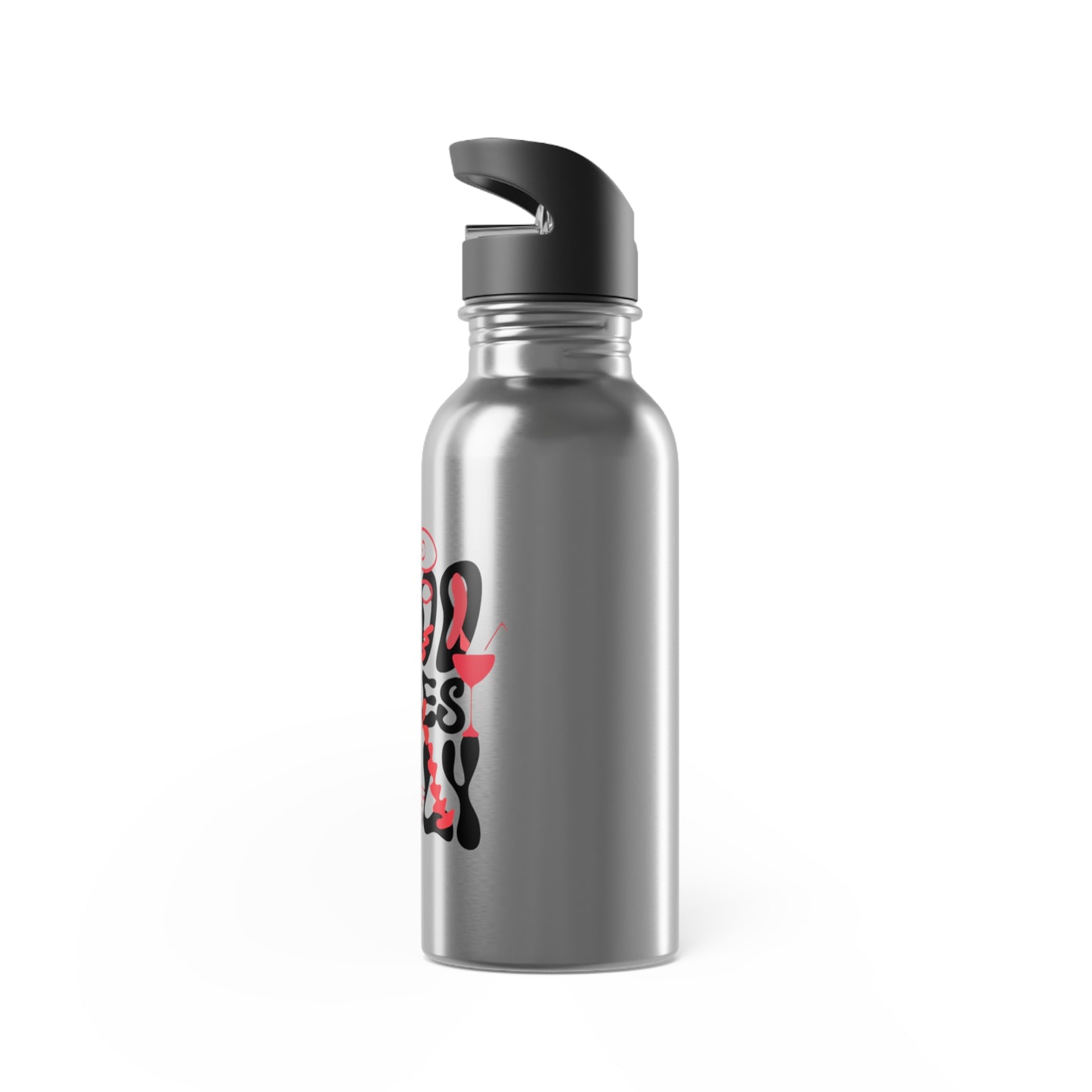 Cool Vibes Only Stainless Steel Water Bottle with Straw - 20oz