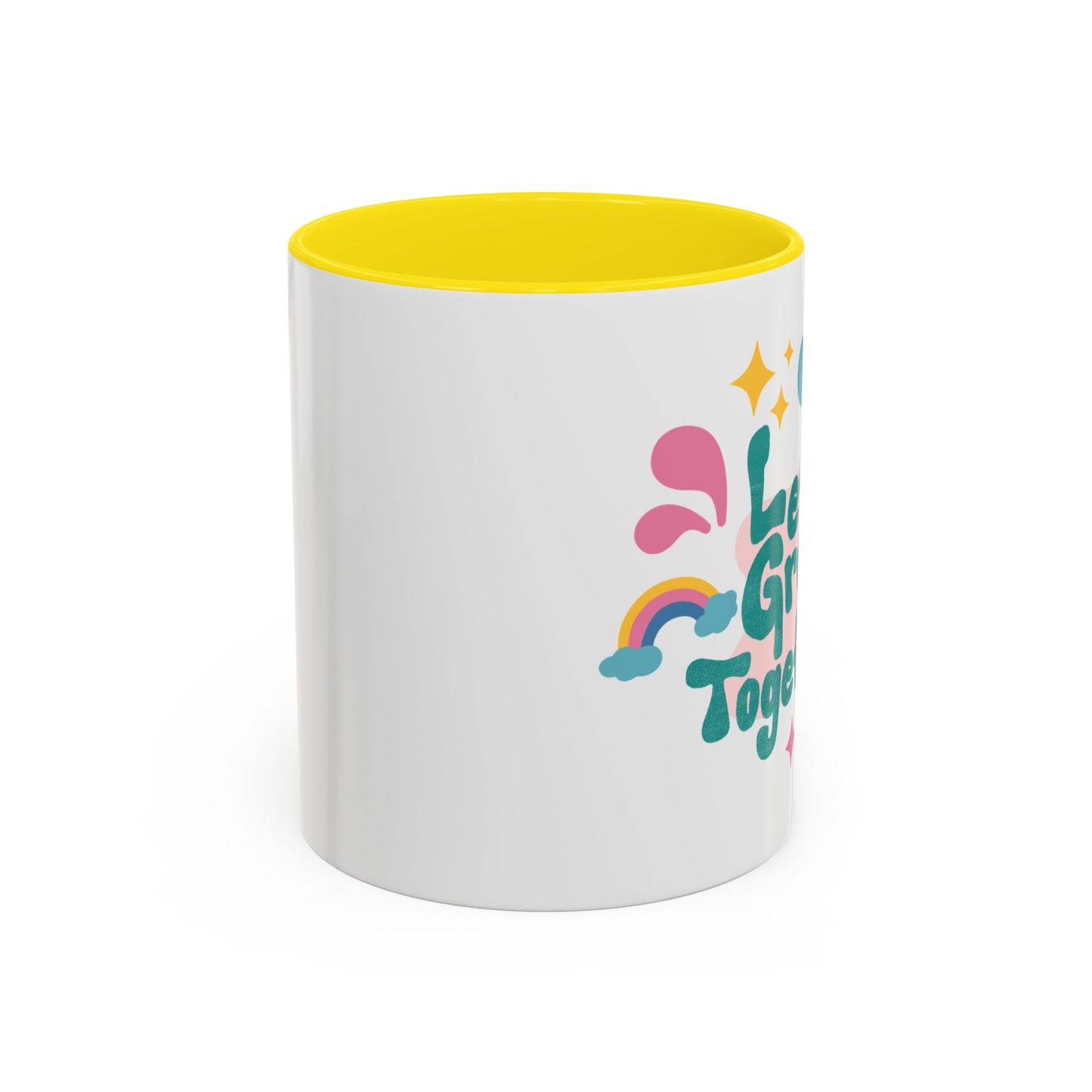 Colorful Growth Coffee Mug – Perfect Gift for Friends, Inspirational Drinkware, Motivational Office Mug, Coffee Lover, Encouraging Tea Cup