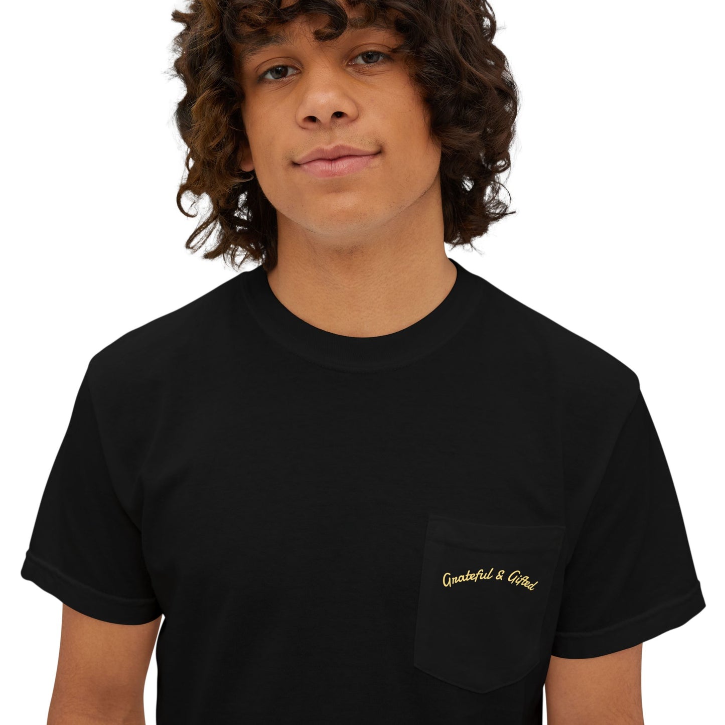 Garment-Dyed Pocket T-Shirt, Grateful and Gifted