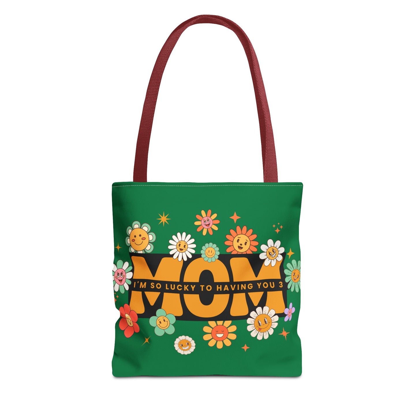 Charming Floral Mom Tote Bag, Mother's Day Gift, Eco-Friendly Shopping Bag, Flower Print Handbag, Cute Tote for Moms