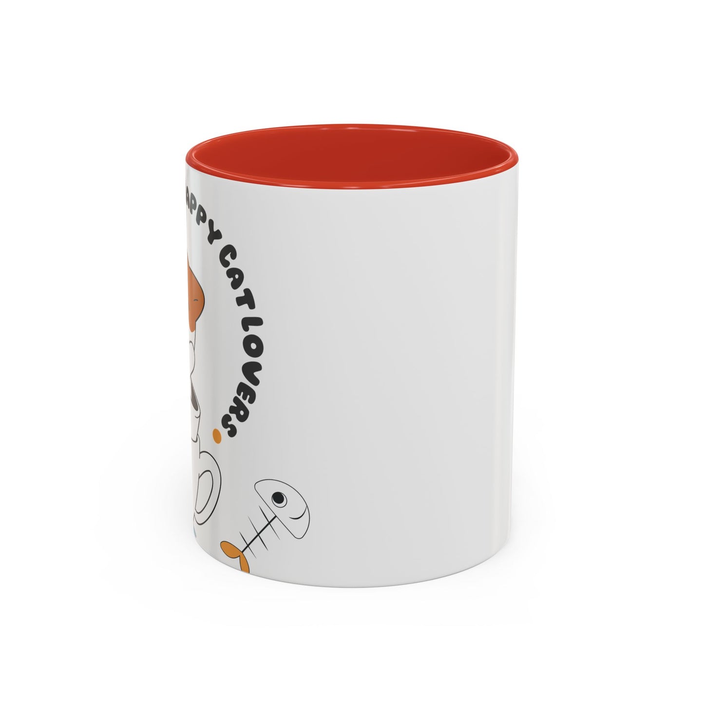 Whimsical Cat Lovers Coffee Mug | Cute Cat Decor, Gift for Pet Owners, Fun Design, Coffee Lover's Gift, Black Accent Mug