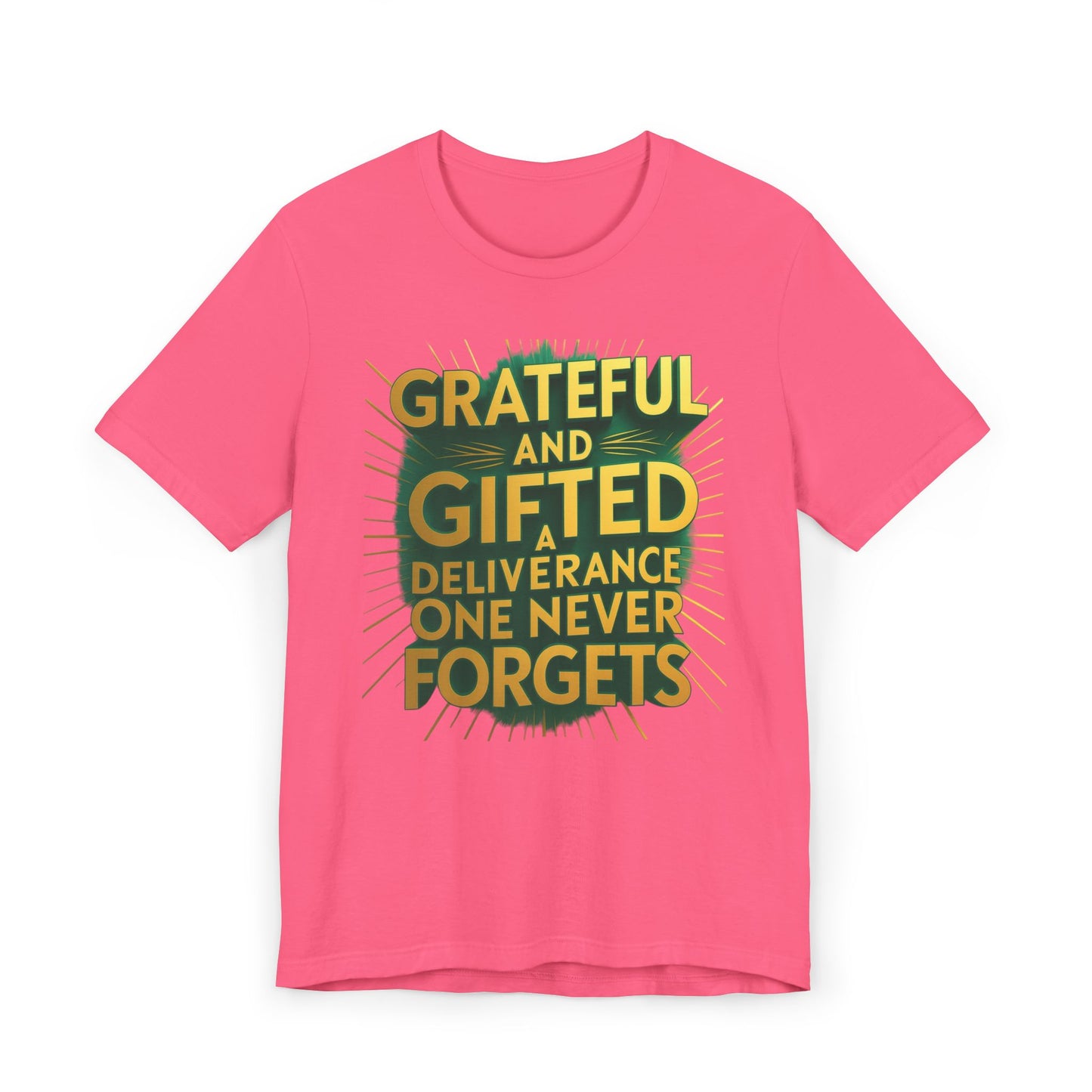 Grateful and Gifted T-Shirt | Unisex Jersey Tee for Celebrations, Birthday Gift, Inspirational Apparel, Everyday Wear