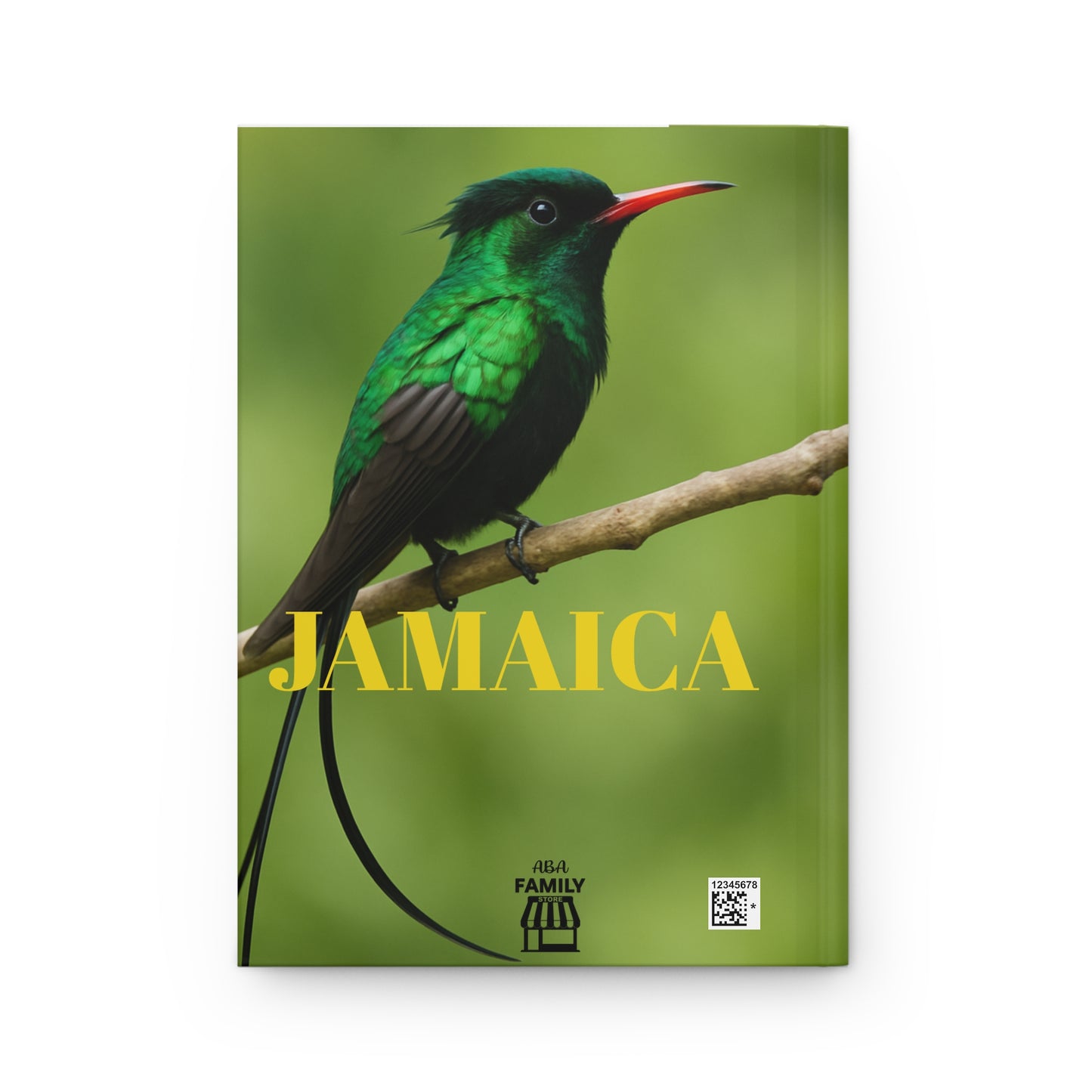 Jamaica Hummingbird Hardcover Journal, Nature Lover Notebook, Travel Journal, Gift for Birdwatchers, Eco-Friendly Diary