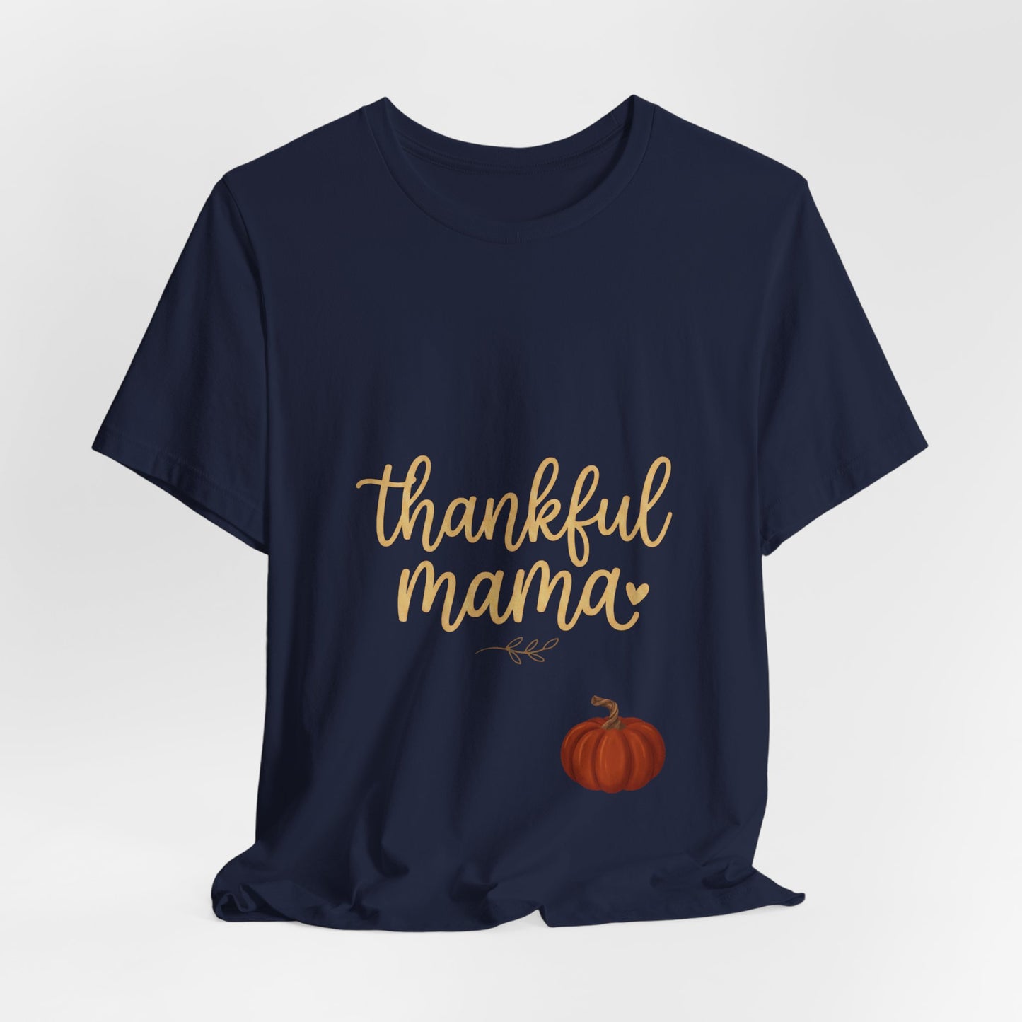 Thankful Mama Tee | Thanksgiving pumpkin, fall gratitude