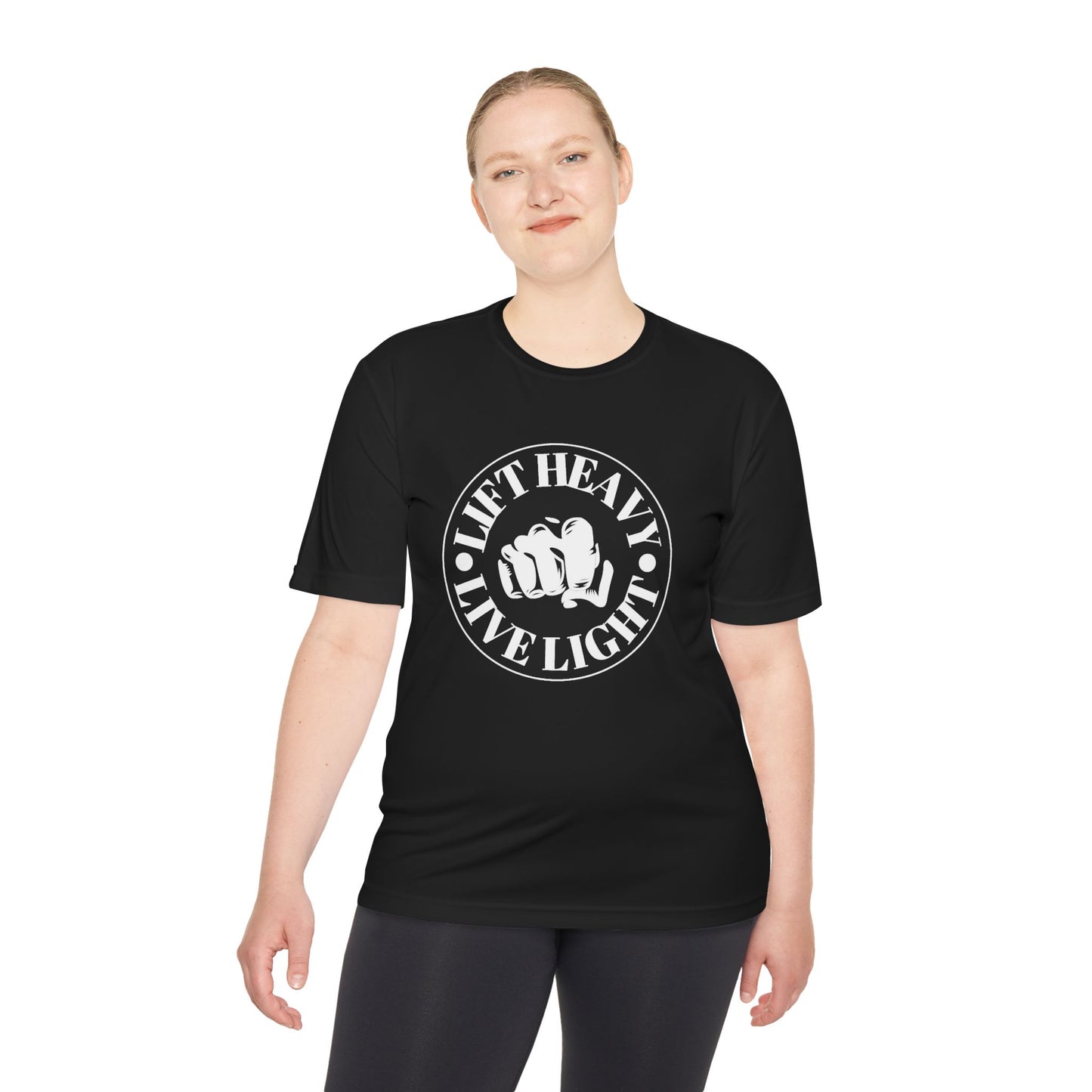 Lift Heavy Unisex Moisture Wicking Tee - Performance Fitness Shirt