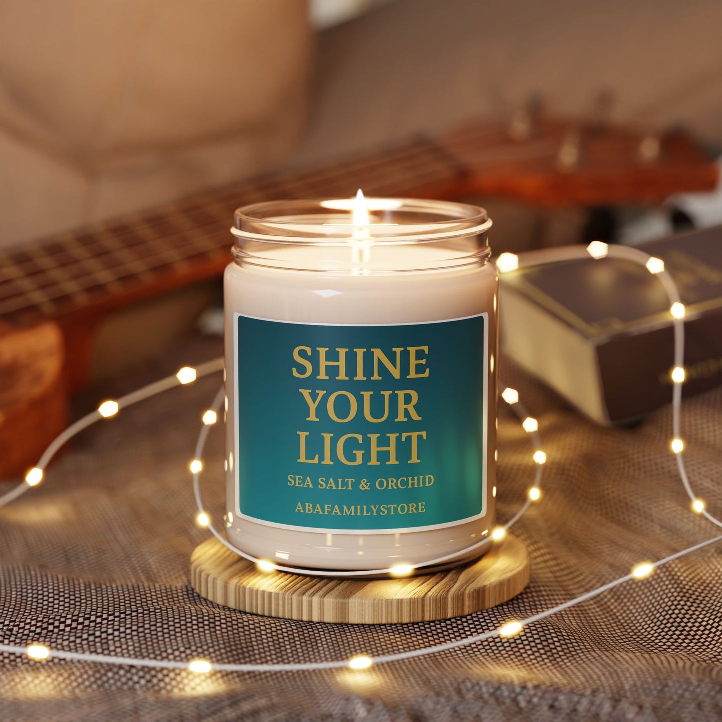 Shine Your Light — Sea Salt & Orchid Scented Soy Candle (9oz)