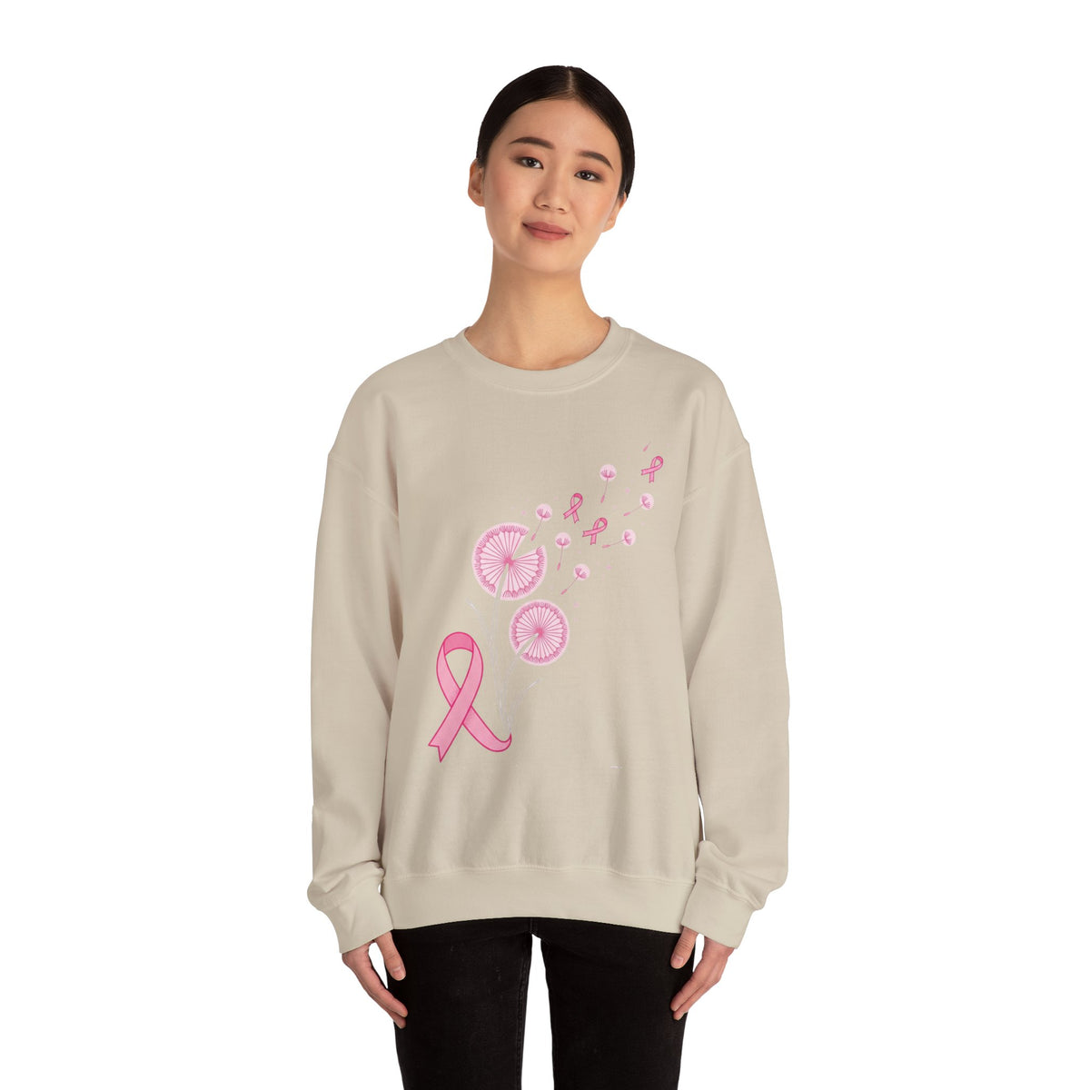Let Hope Fly pink ribbon Sweatshirt | Breast Cancer Awareness