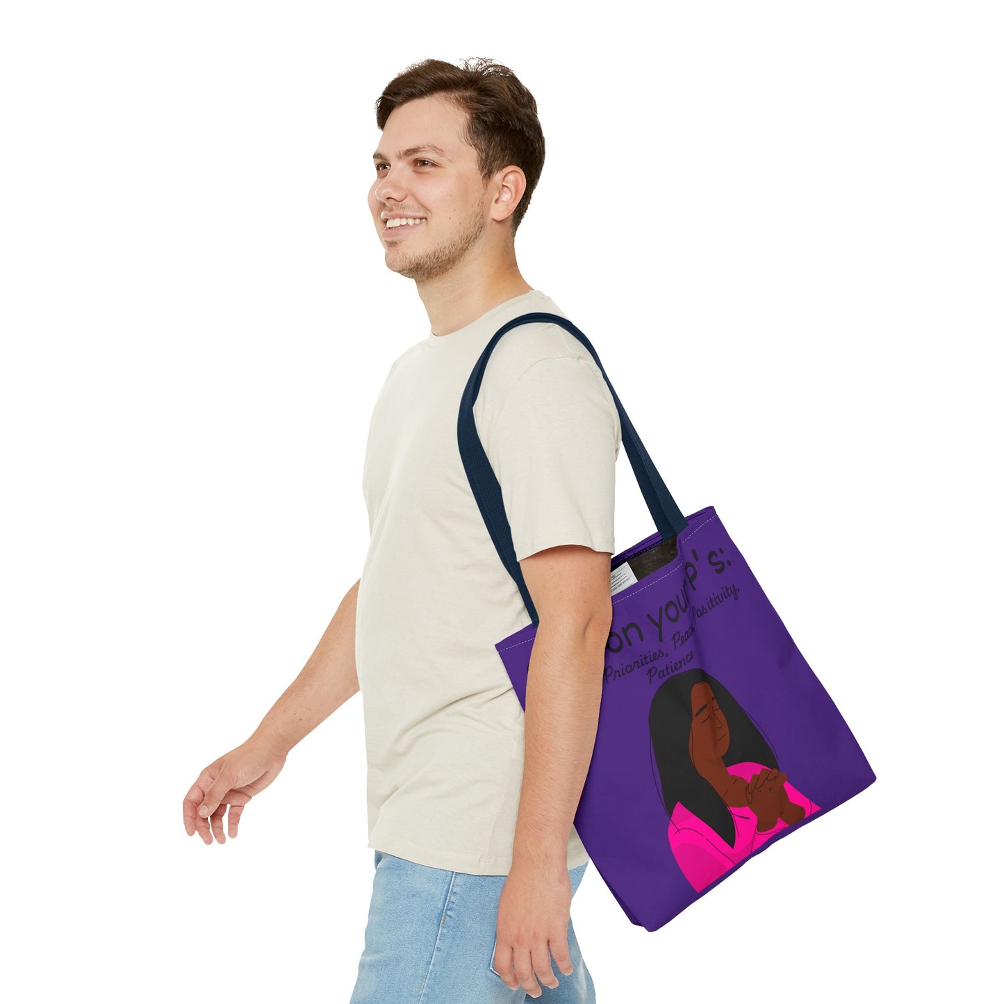 Empowering Prayer Tote Bag - Stay on Your P's: Prayer, Priorities, Peace, Positivity, Patience, Spiritual Gift, Christian Accessory, [...]