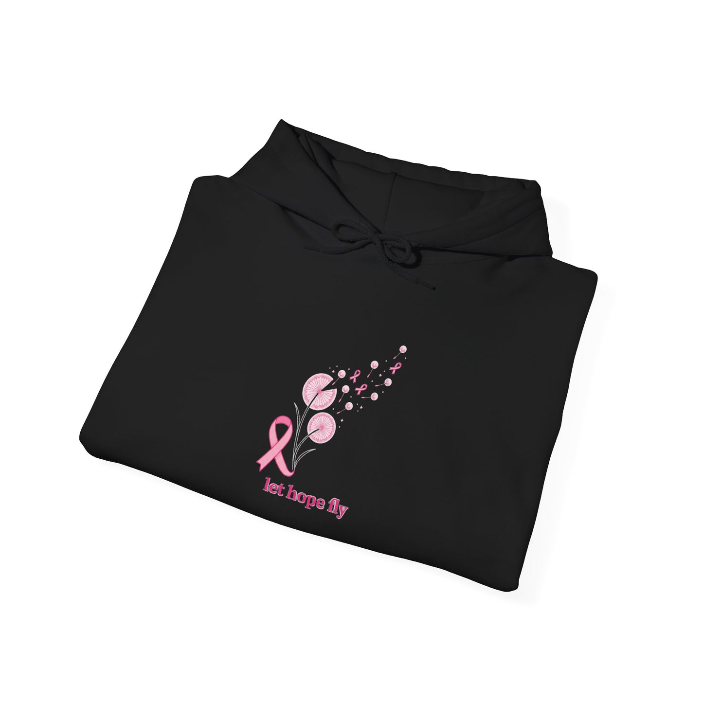 Let Hope Fly pink ribbon hoodie | Breast Cancer Awareness, Support