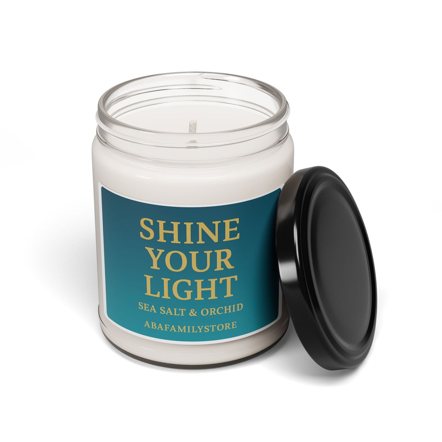 Shine Your Light — Sea Salt & Orchid Scented Soy Candle (9oz)