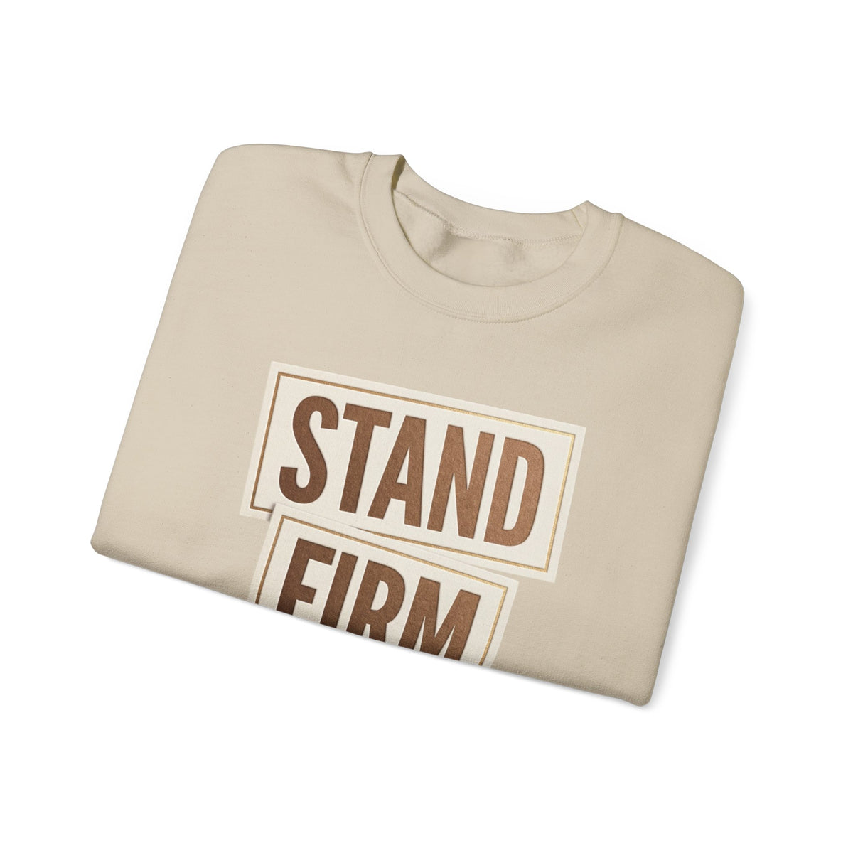 Stand Firm Always Sweatshirt | Christian Streetwear, Bold Typography, Distressed
