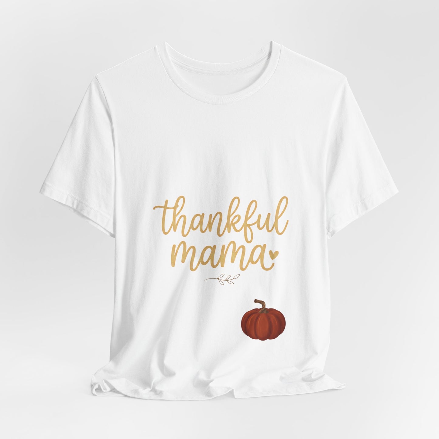 Thankful Mama Tee | Thanksgiving pumpkin, fall gratitude