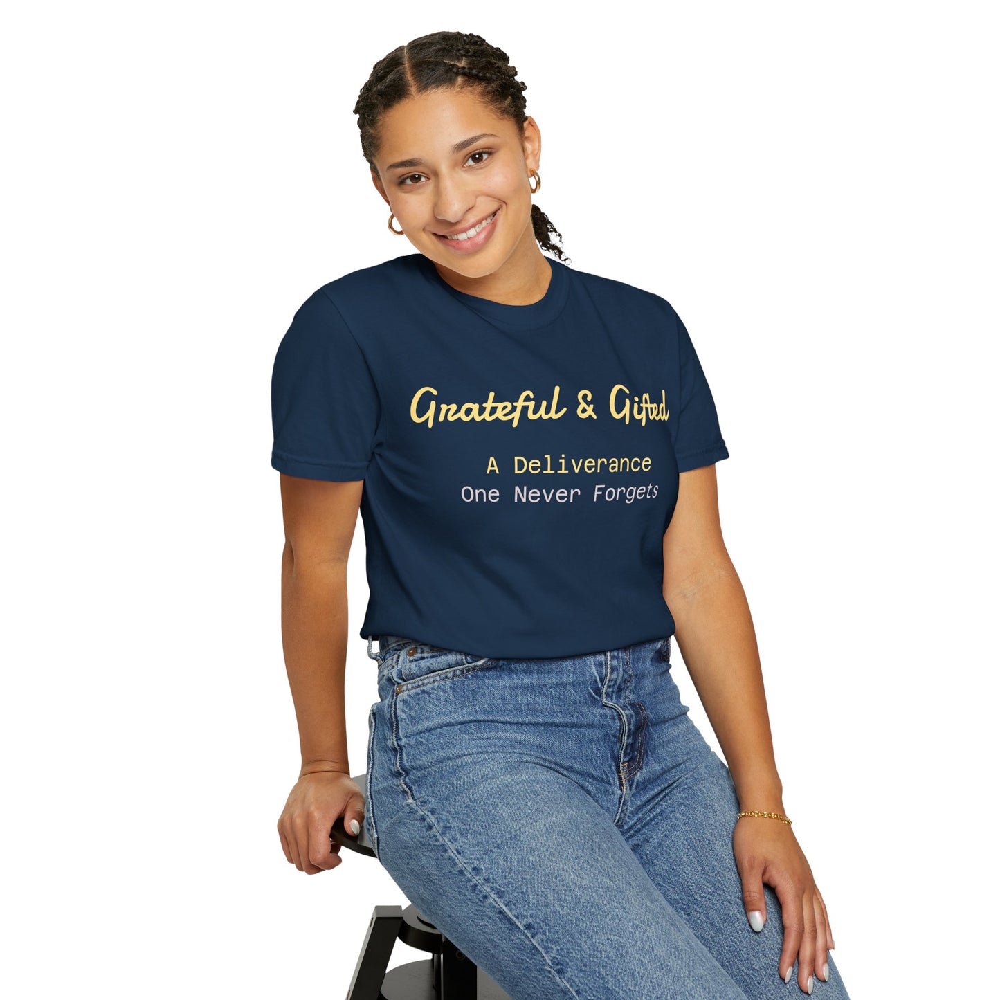 Grateful & Gifted T-Shirt | Perfect for Gratitude Celebrations, Thoughtful Gifts, Everyday Casual Wear, & Unisex Style
